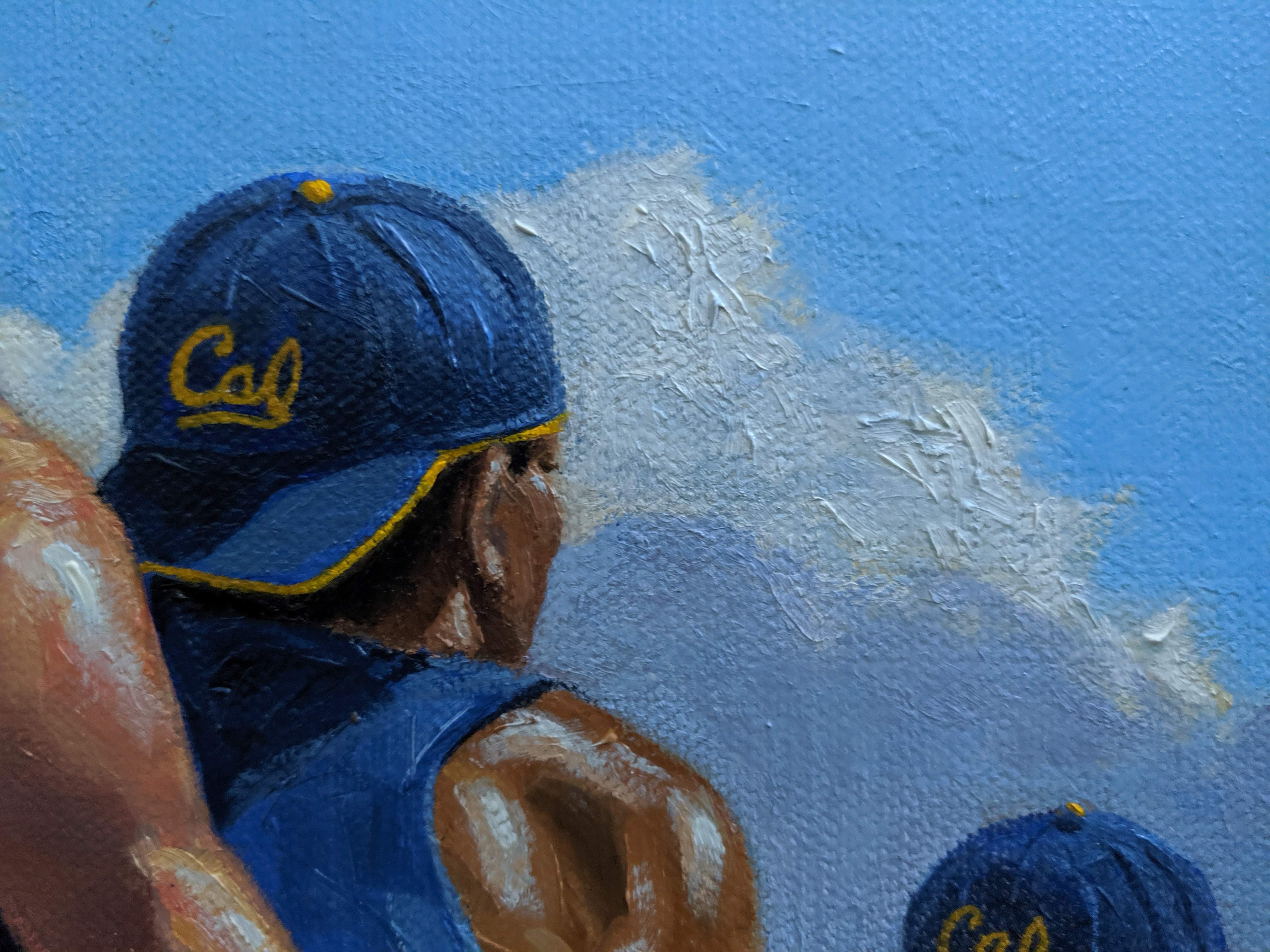 Cal Rower Against Blue Sky