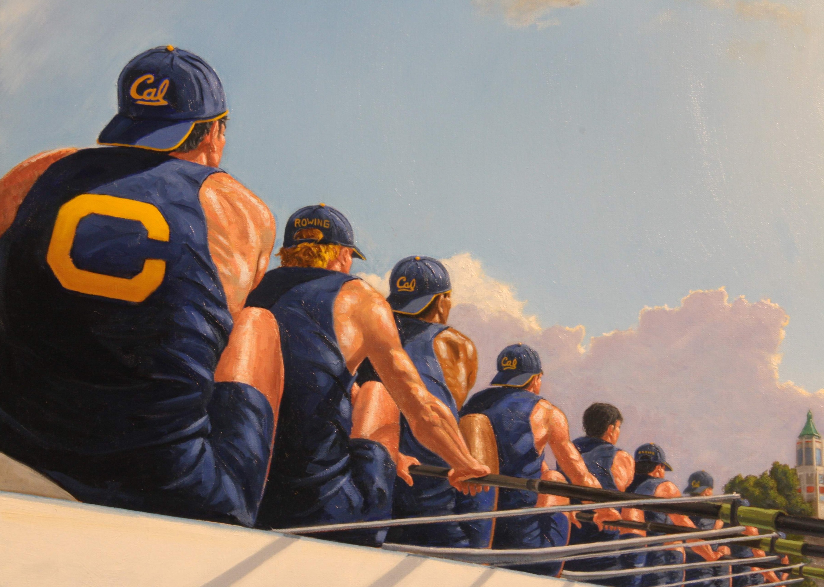 Cal Rowers at the Oars
