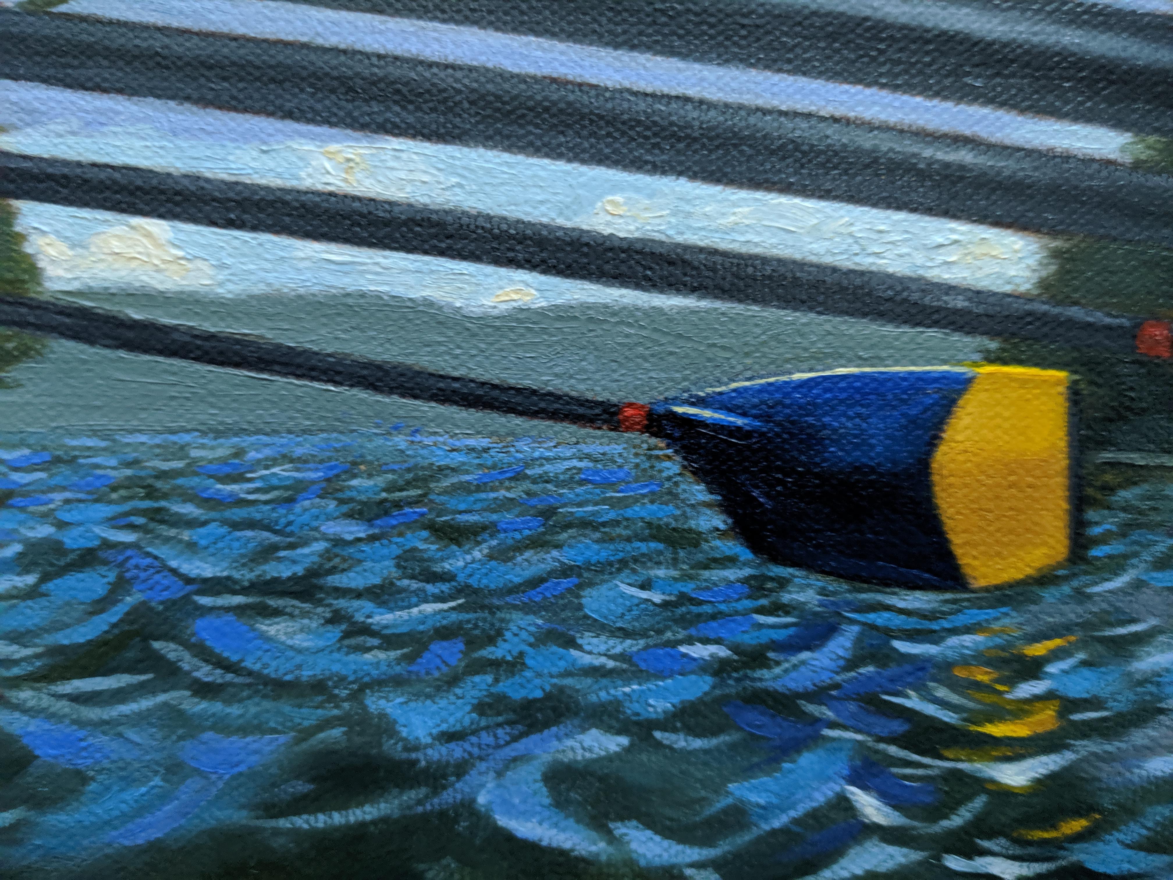 Oar Blade in Water Detail