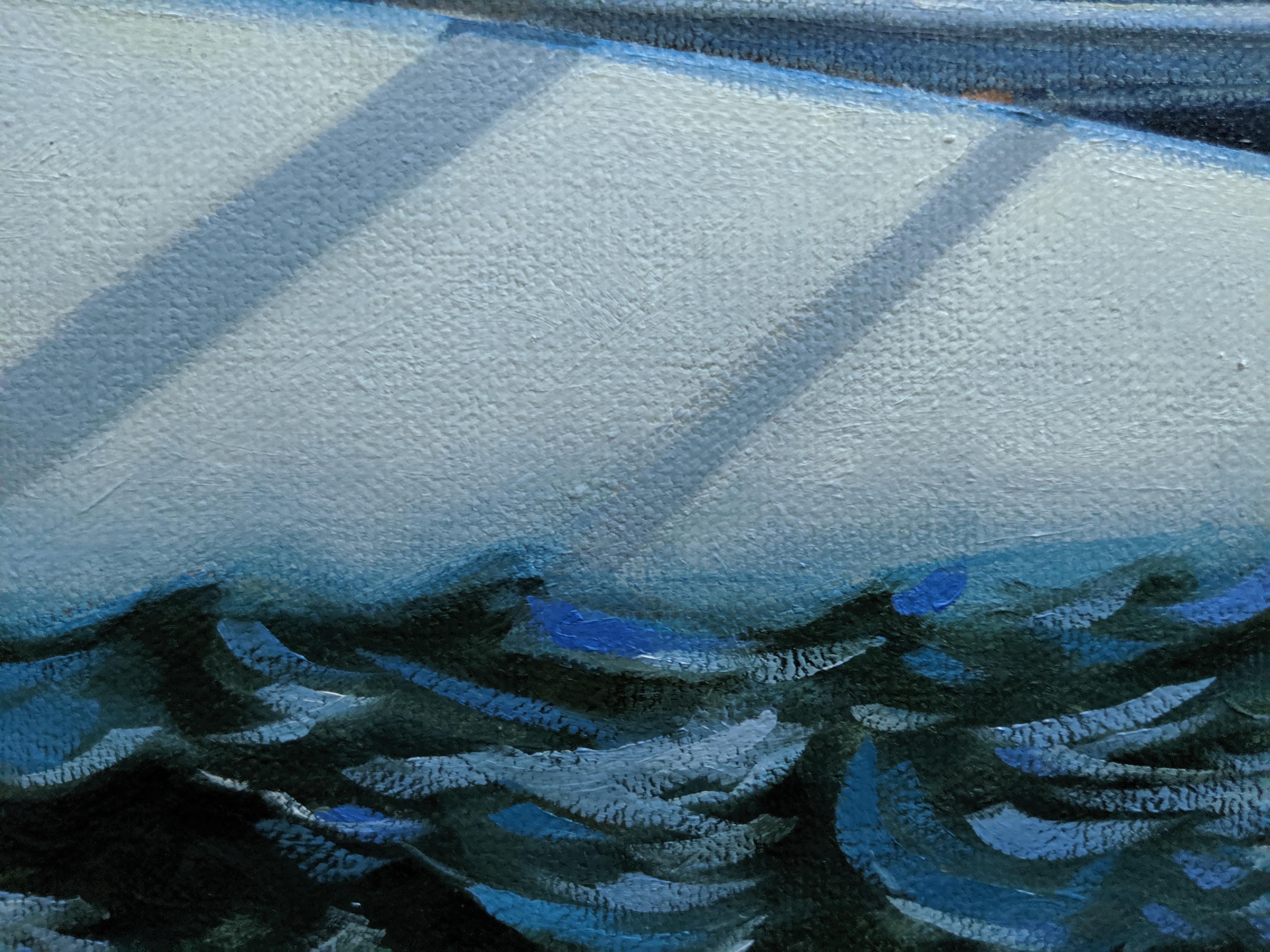 Oars and Water Reflections Detail