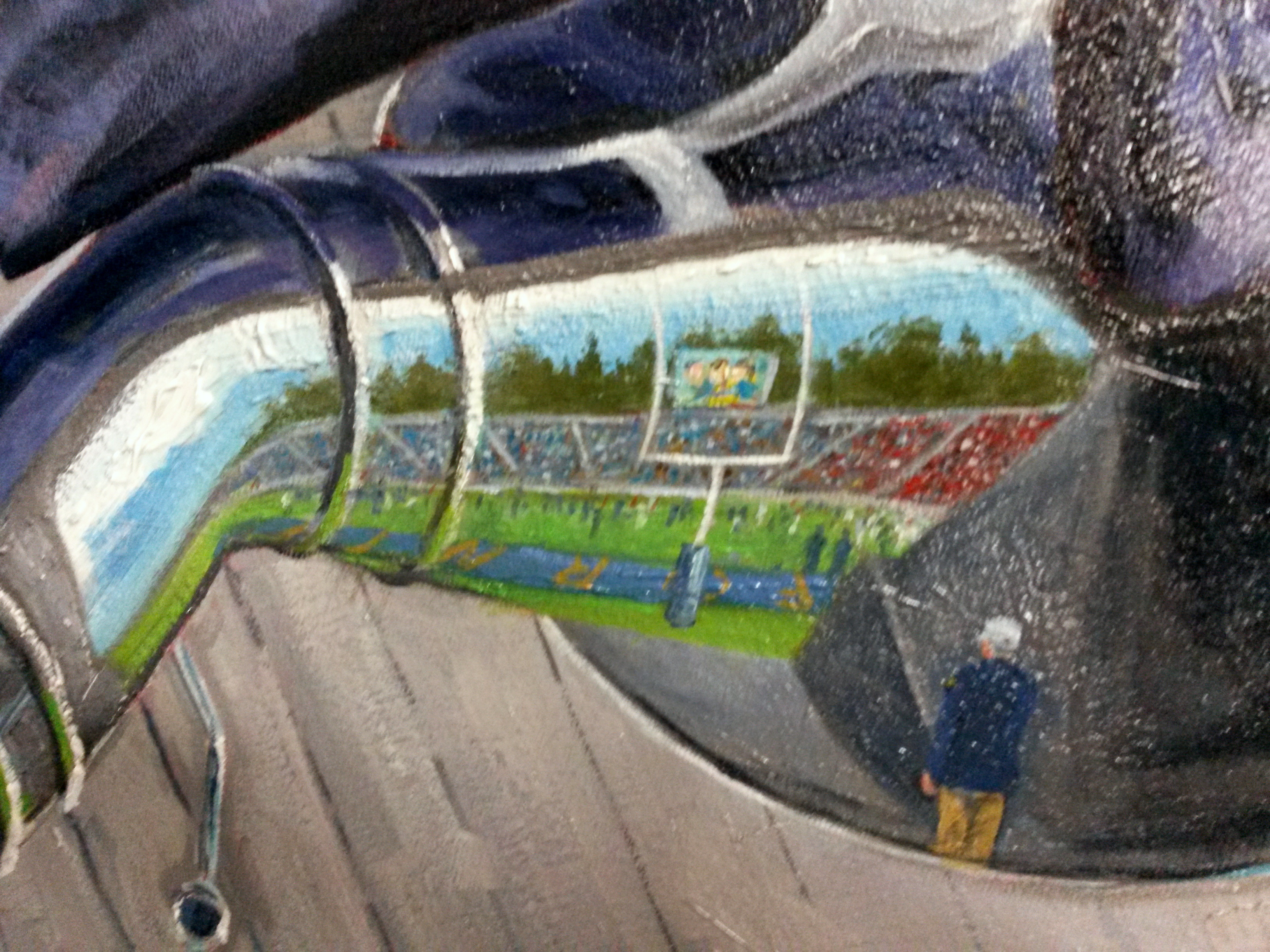 The Cal Band Relaxes in North Tunnel Before the Big Game (Detail)