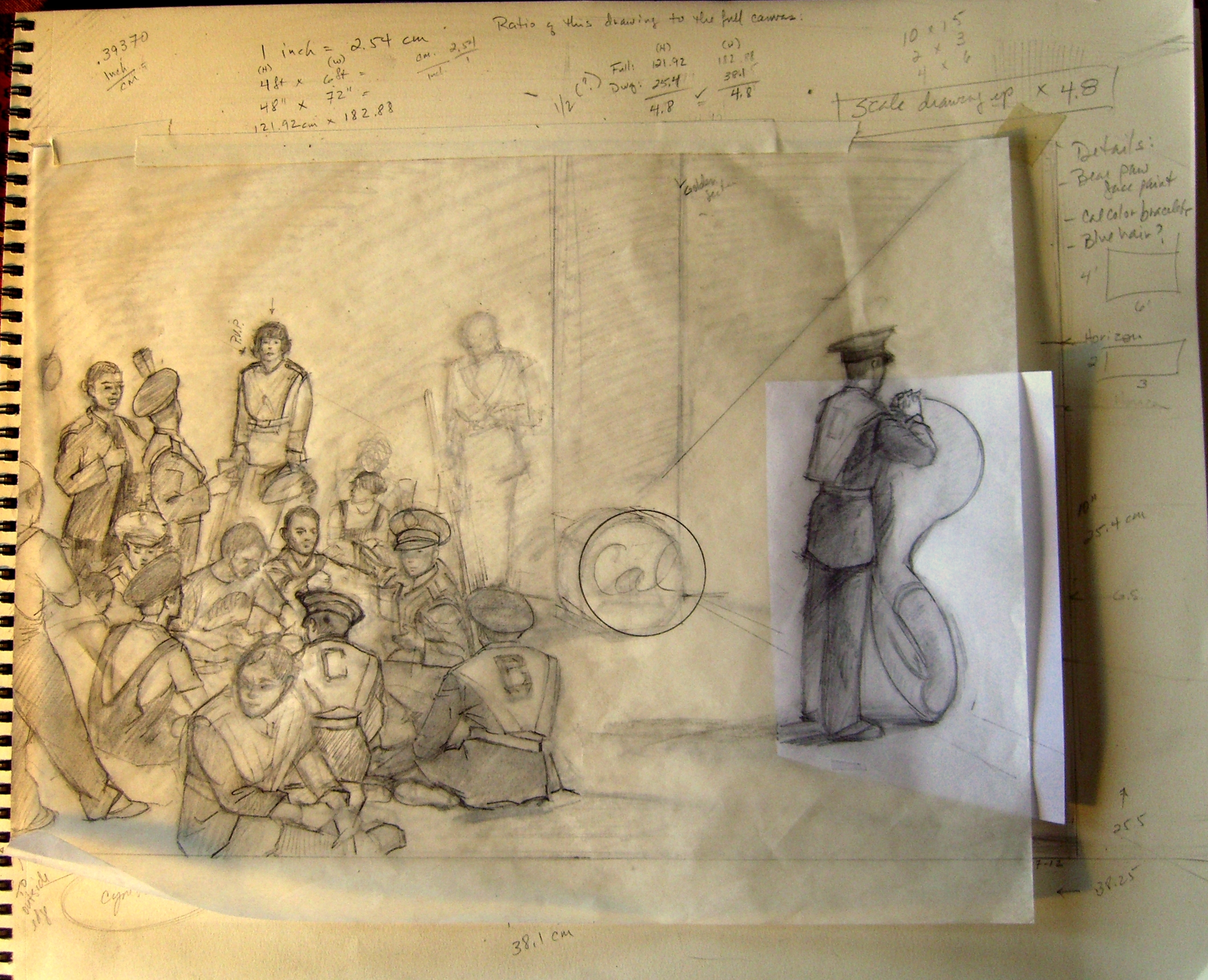 Cal Band Painting Composition Study