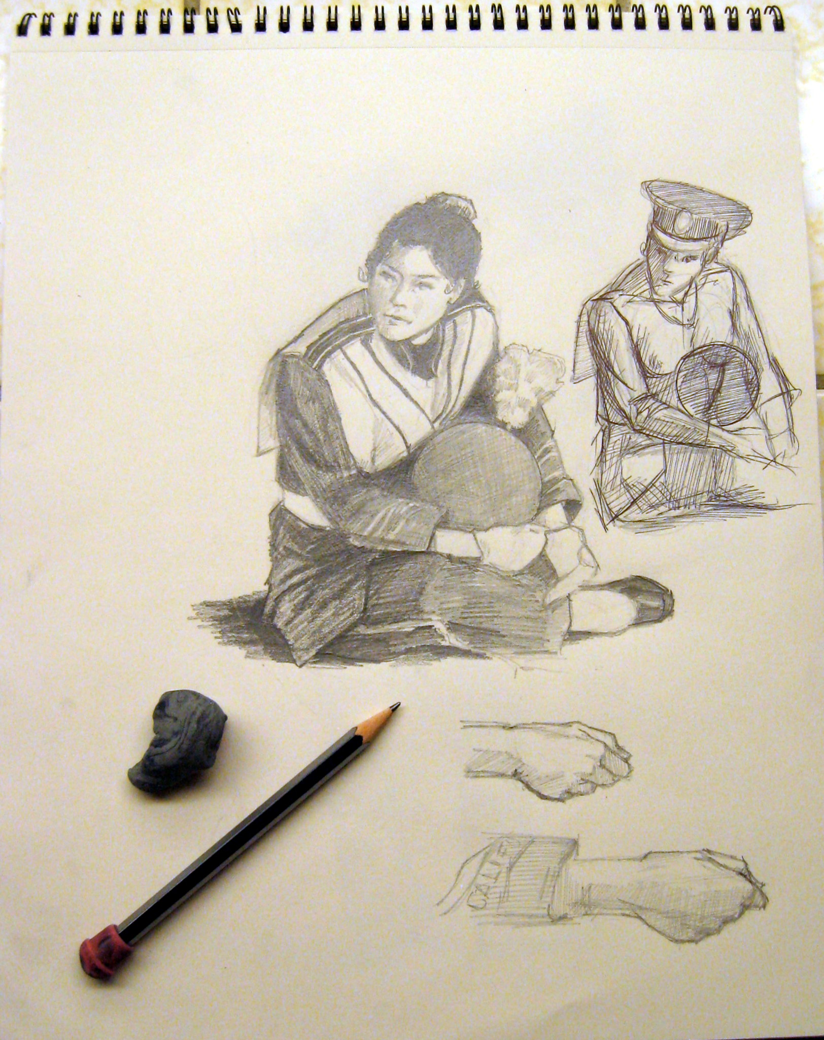 Study of Seated Cal Band Musicians