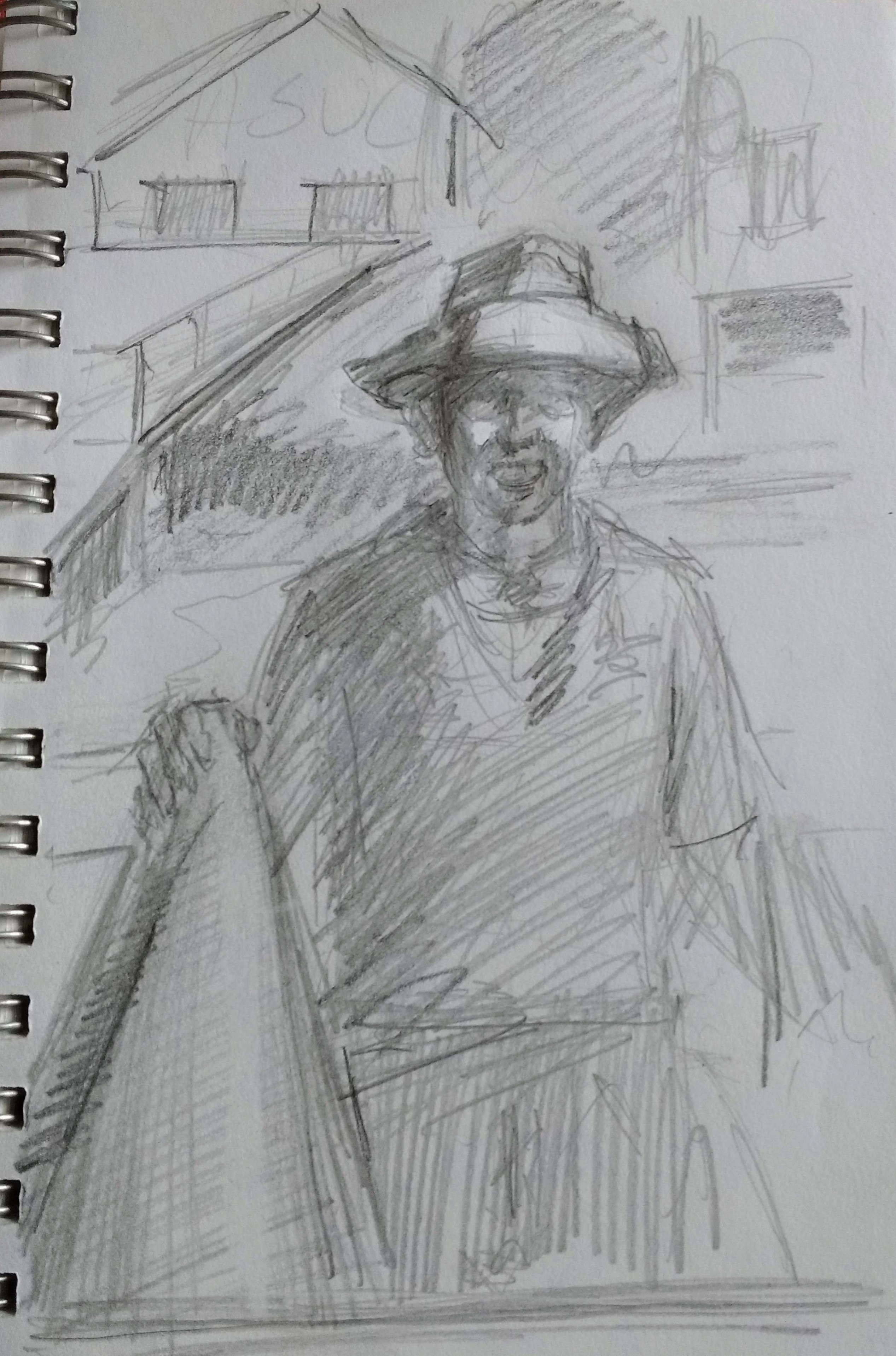 Study of Figure at Cal Boathouse