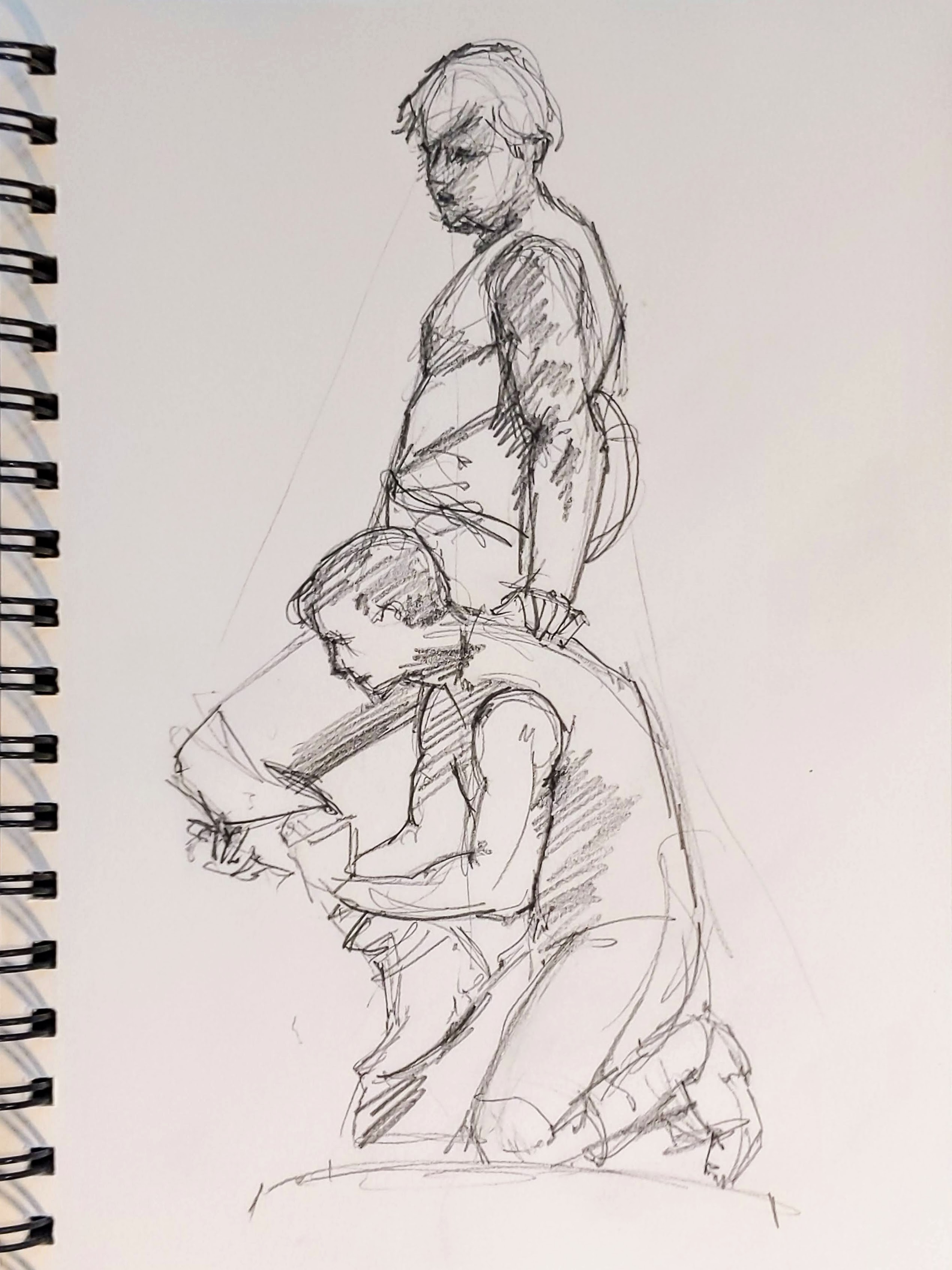 Douglas Tilden's Football Players, Quick Sketch