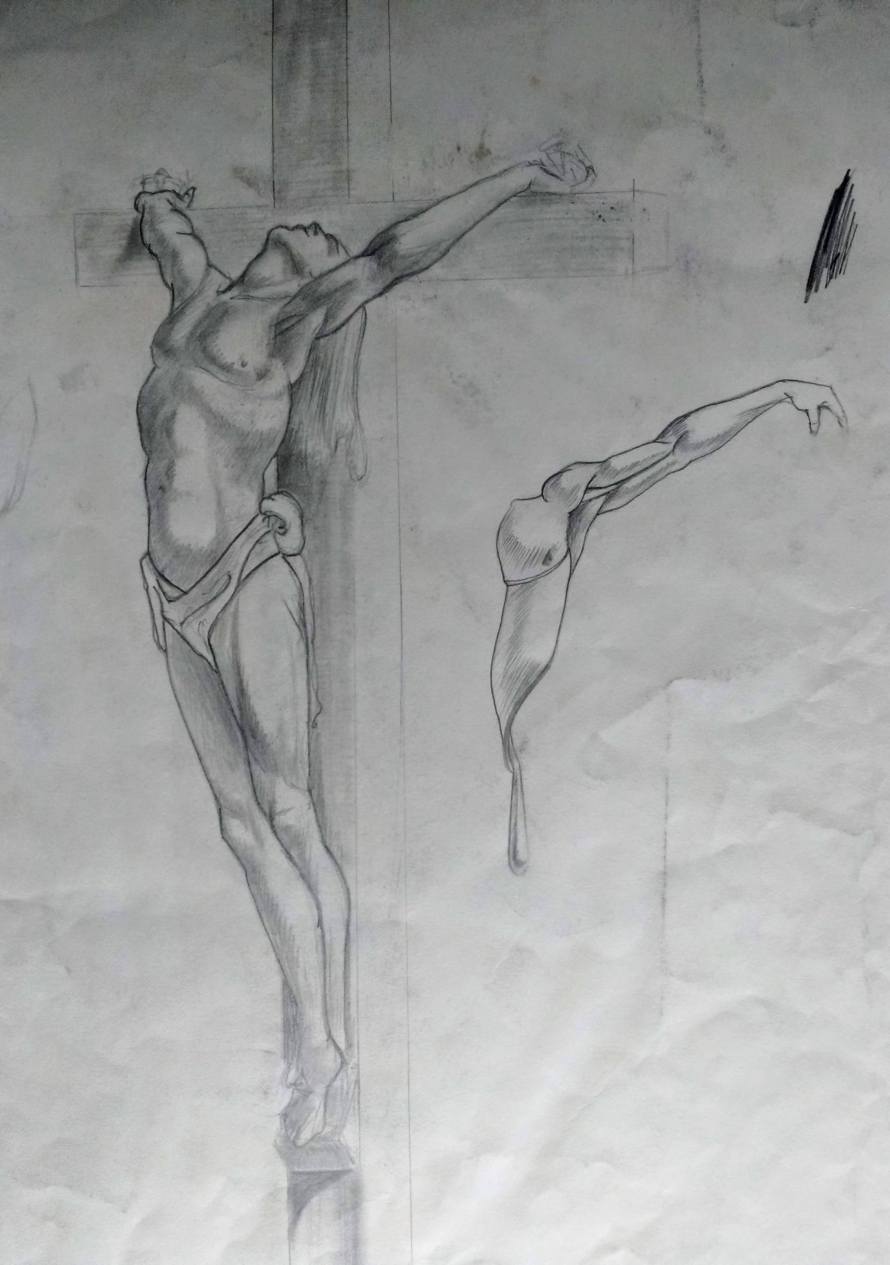 Figure Study in Cruciform Pose