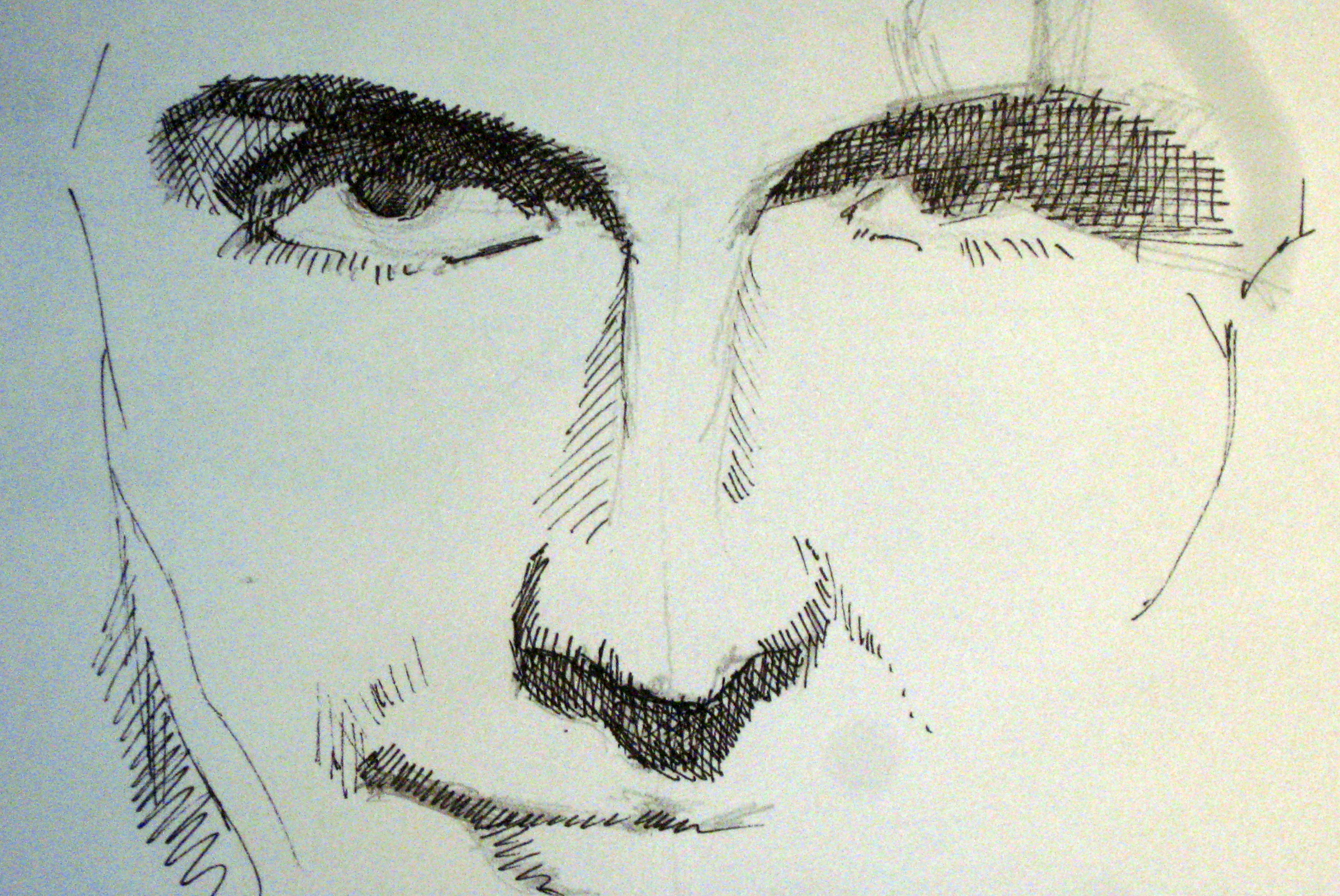 Face Self-Portrait Close-Up