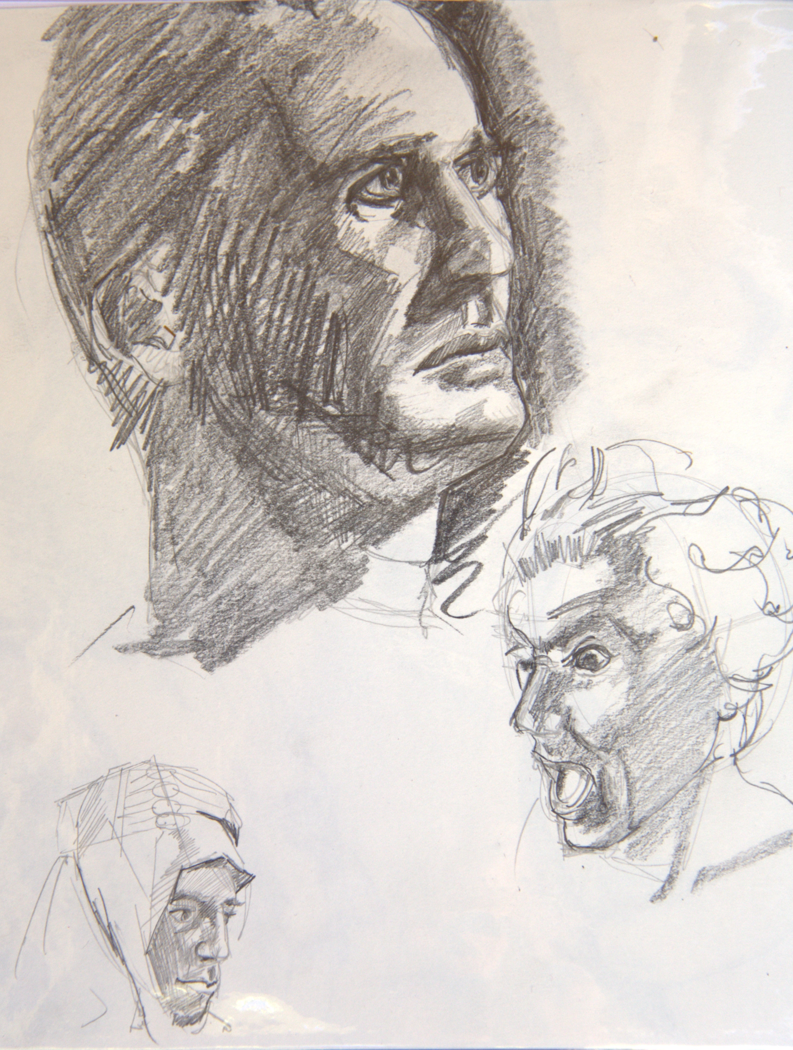 Portrait Studies of Male Faces
