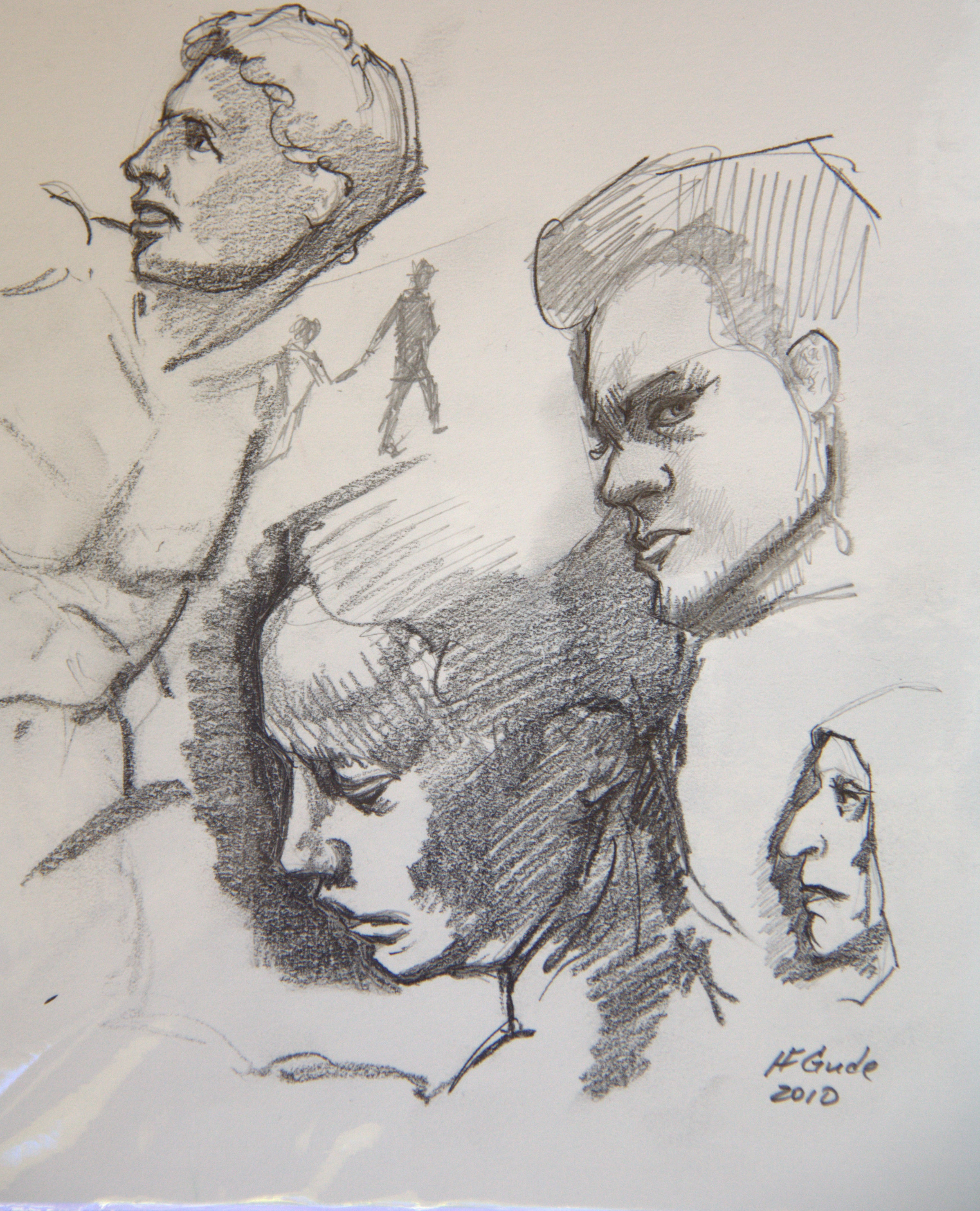 Portrait Studies of Multiple Faces