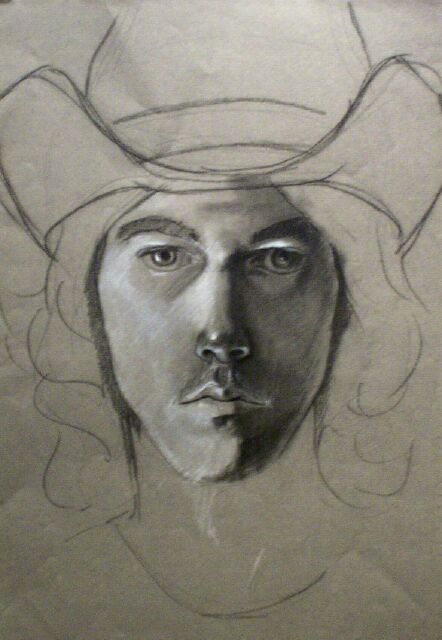 Portrait Study of the Artist with Hat