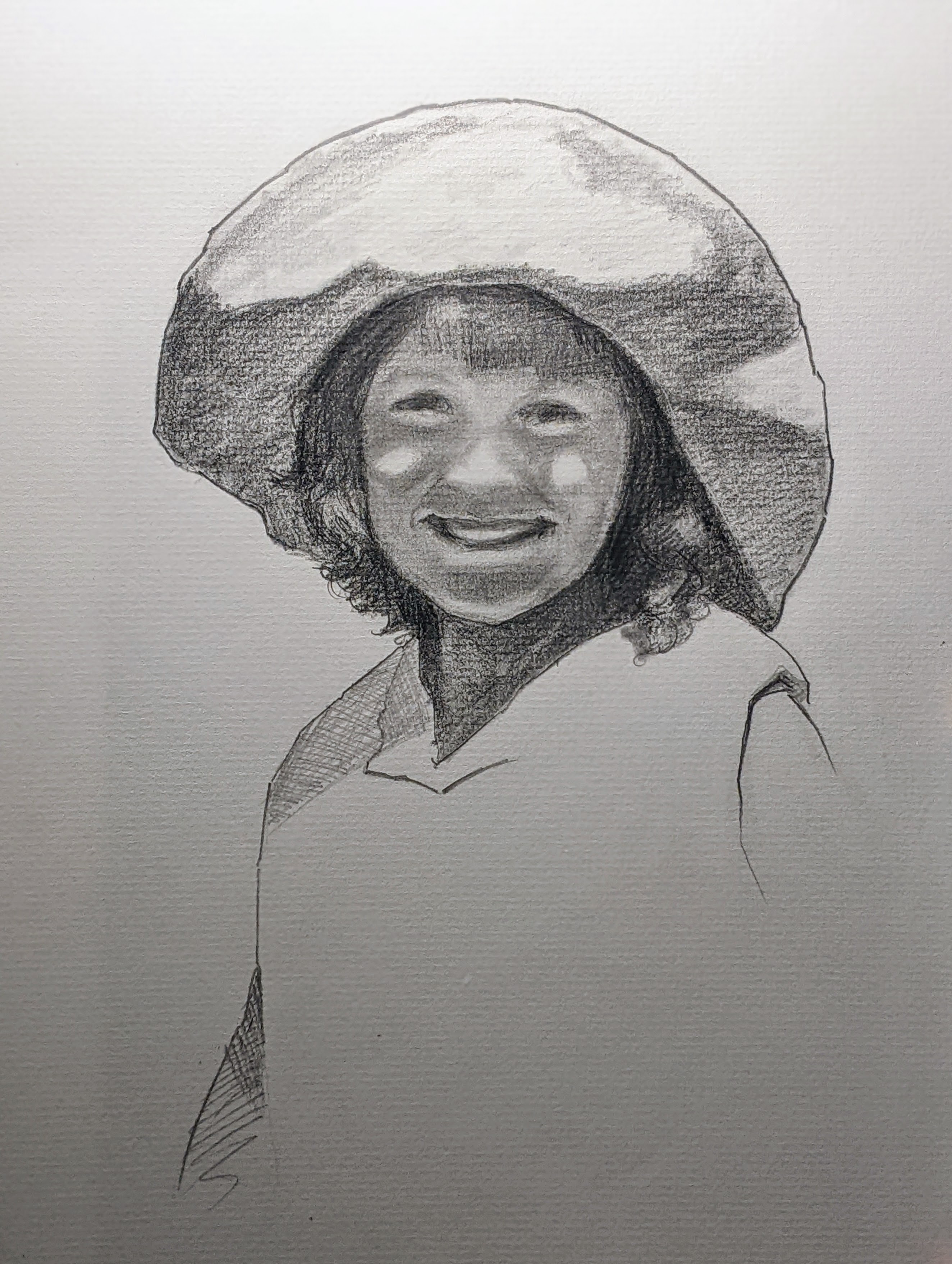 Study for Portrait of Girl in Sun Hat