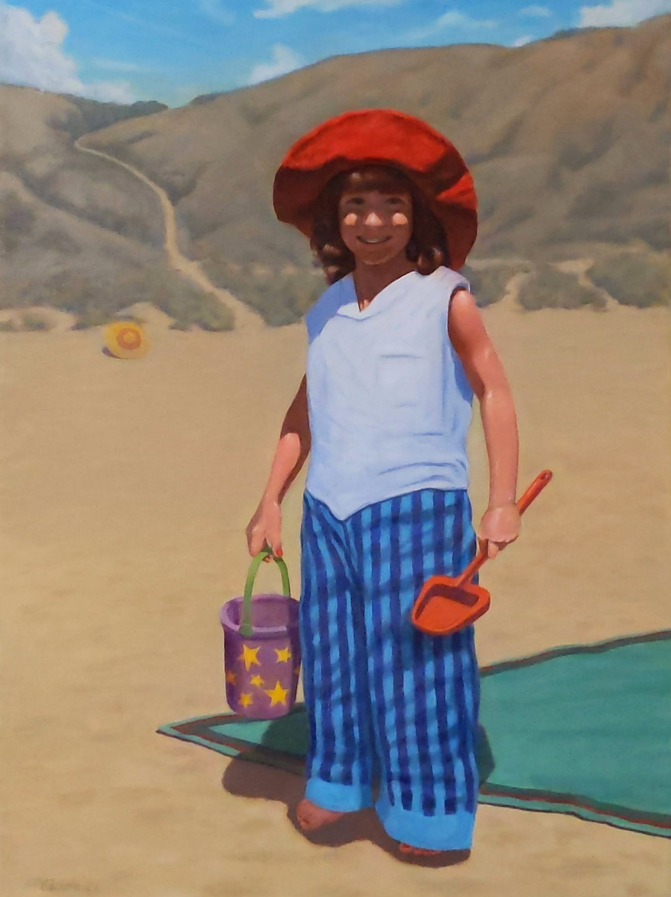 Girl in the Red Hat and Beach Pajamas