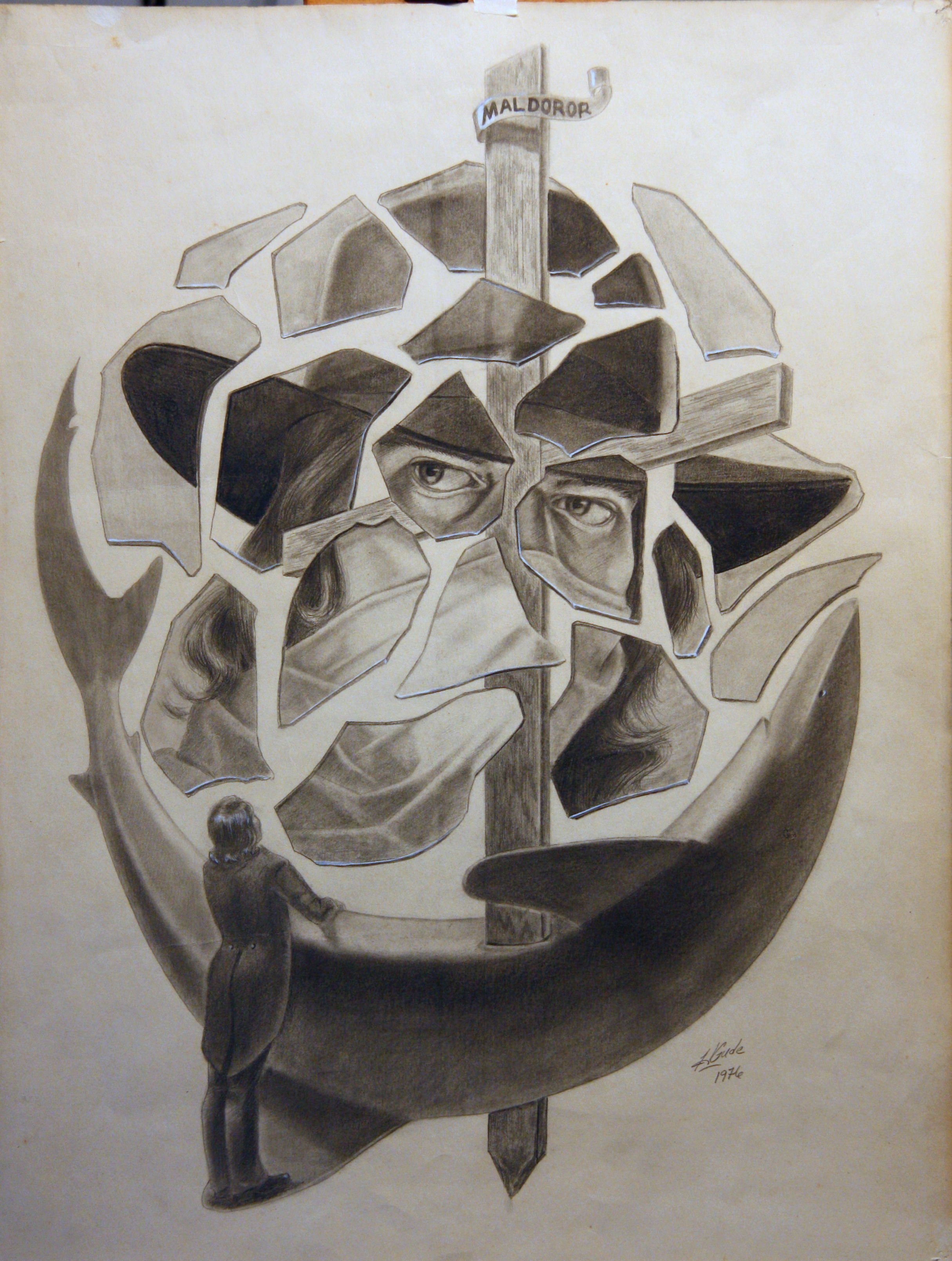 Self-Portrait in Broken Glass