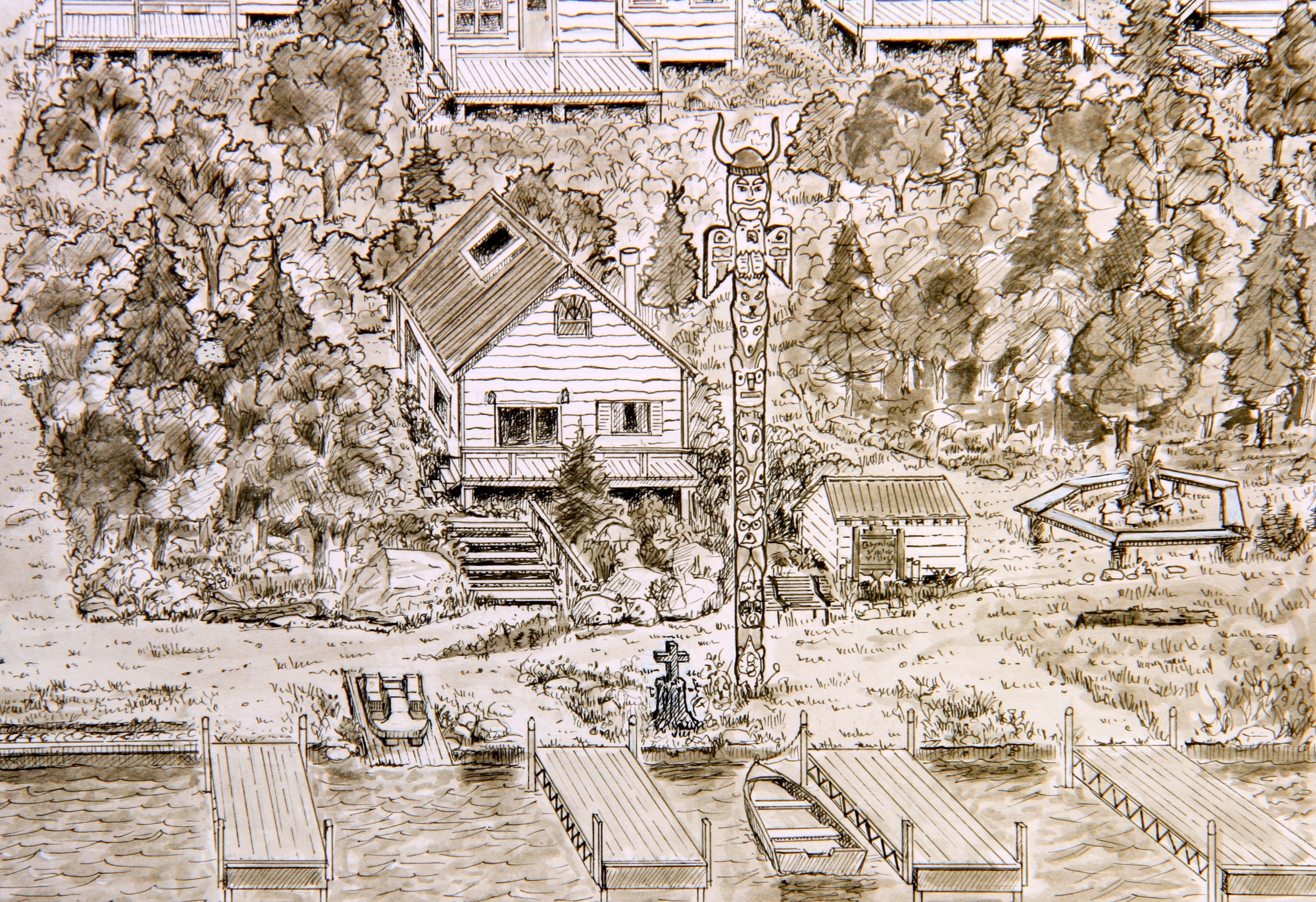 Viking Village Lakeside Detail