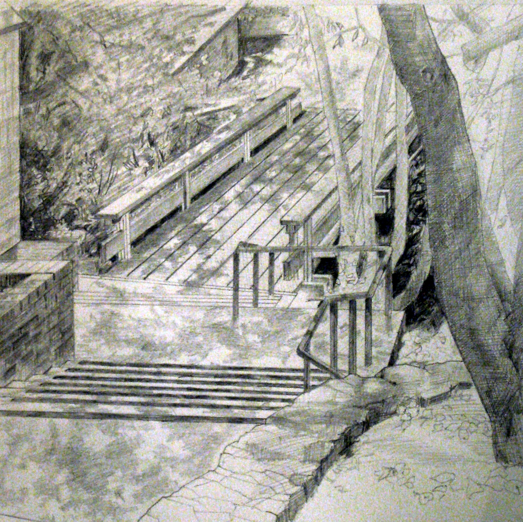 Wooden Bridge Over Strawberry Creek