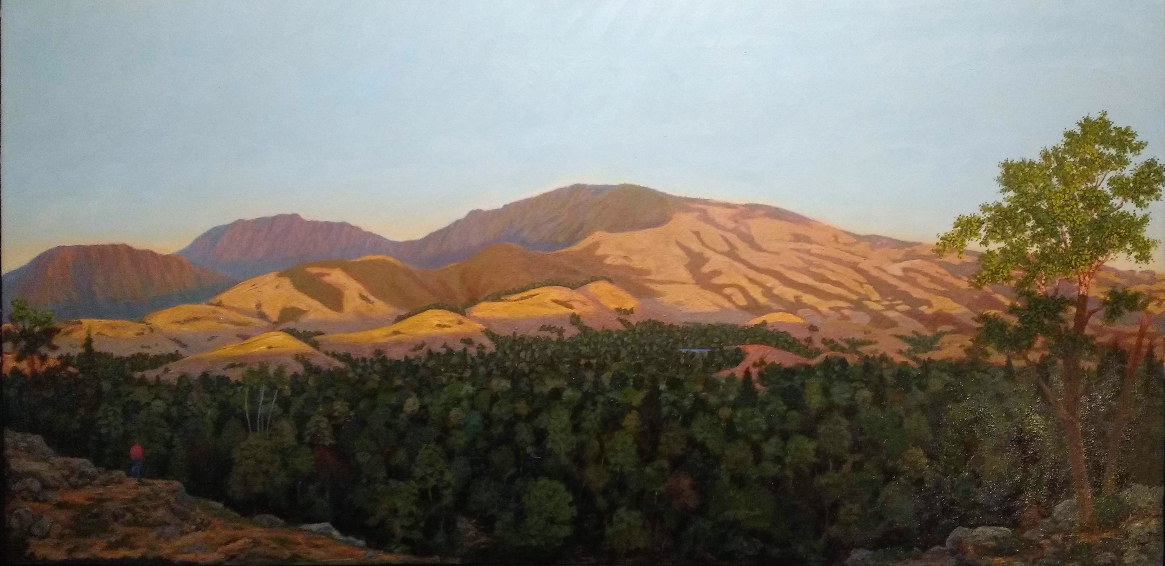 Mt. Diablo at Sunset (in progress)