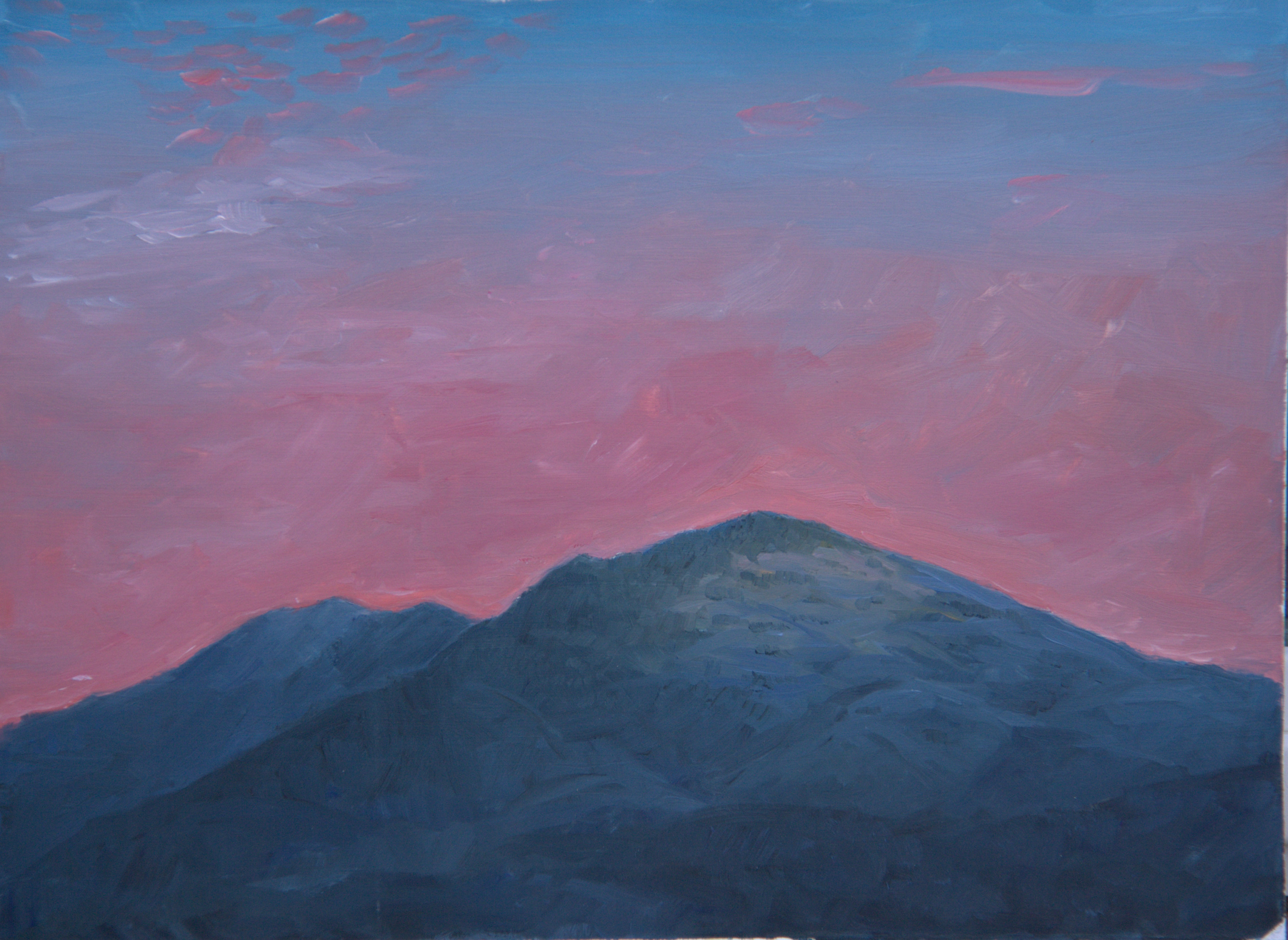 Study of Mt. Diablo Before Sunrise