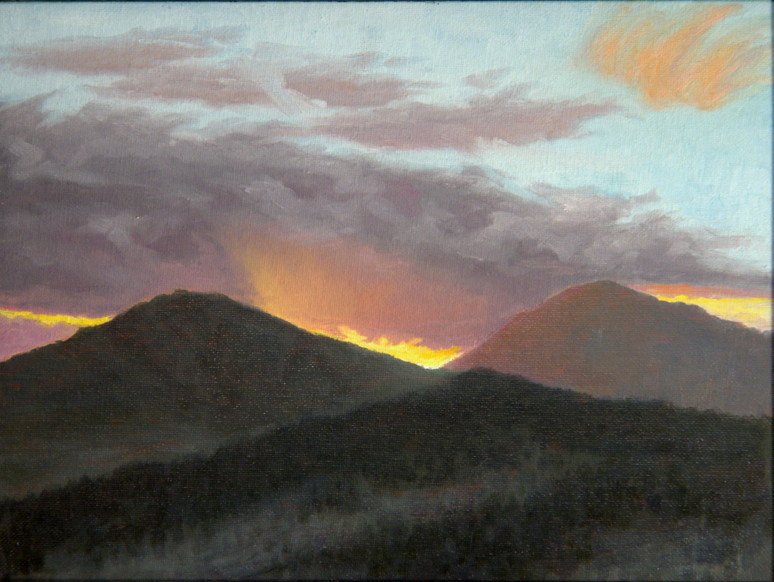 Sunrise Effect Over Mt. Diablo