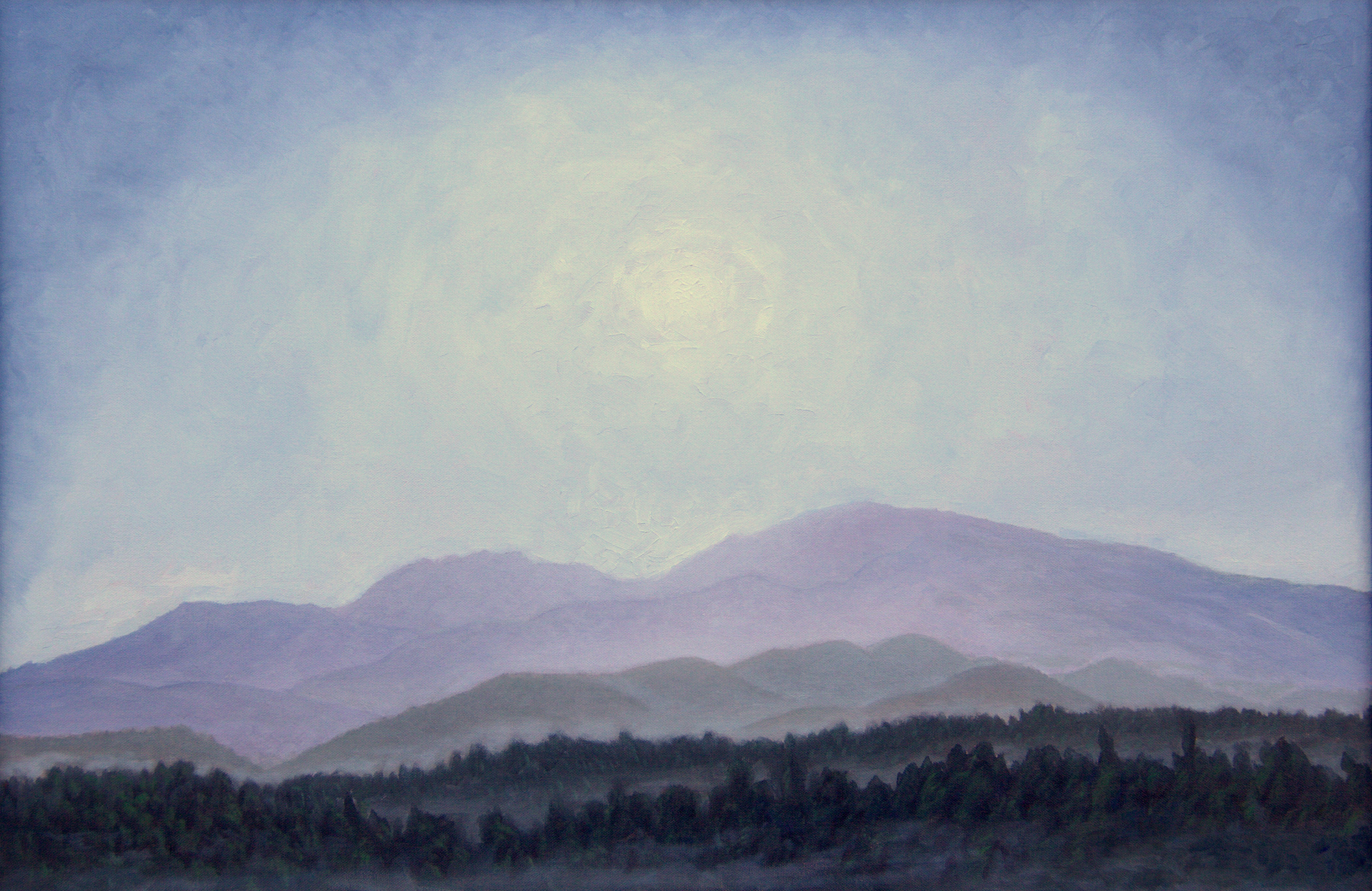 Sunrise Over Mt. Diablo, Misty Morning