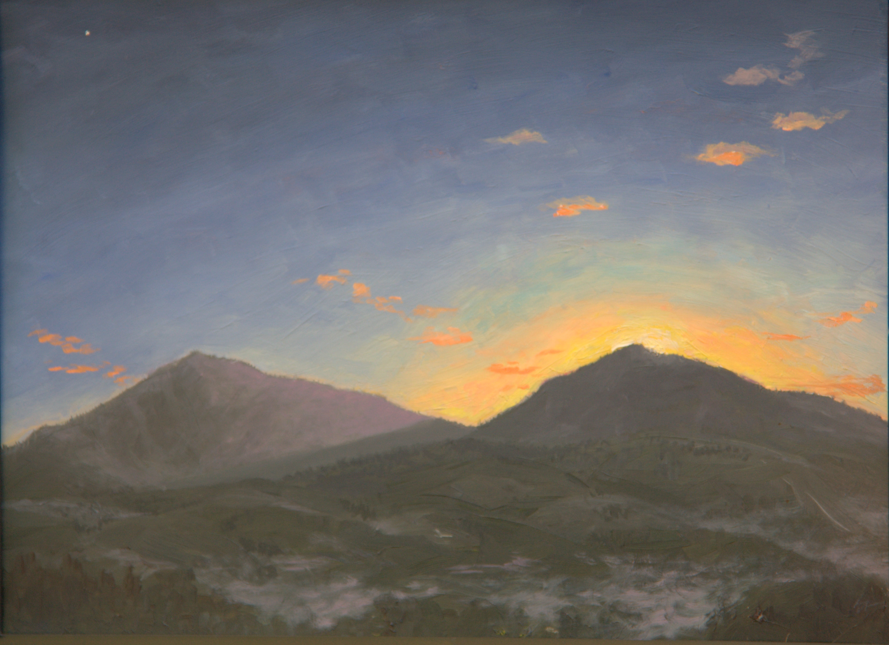 Sunrise Over Mt. Diablo, Purple Haze