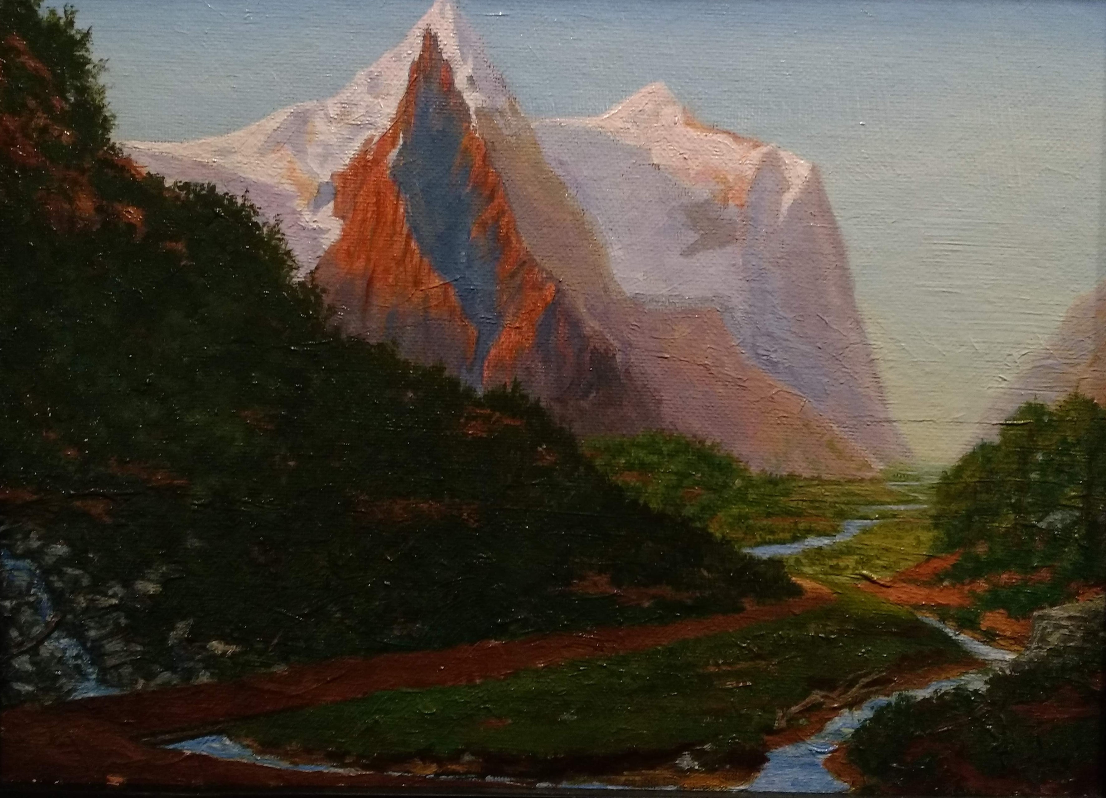 Alpine Scene (after Bierstadt)