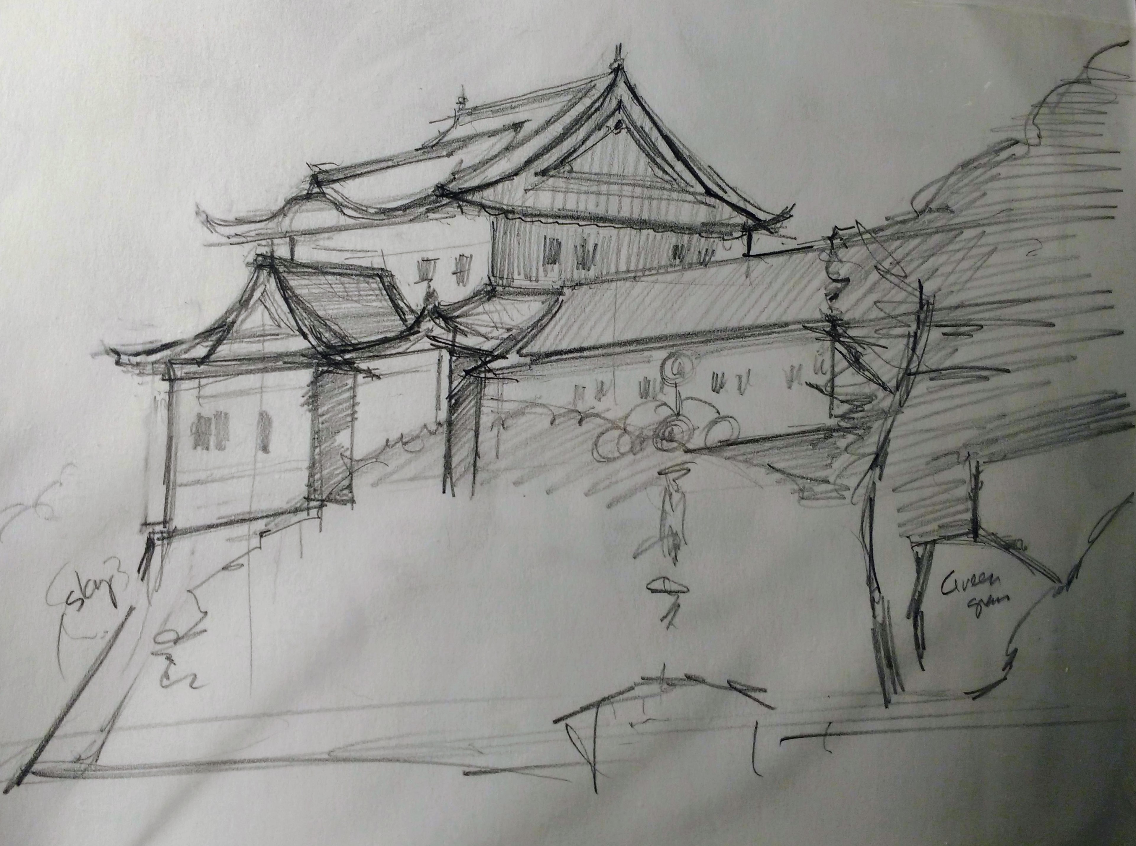 Study for Imperial Palace, Tokyo