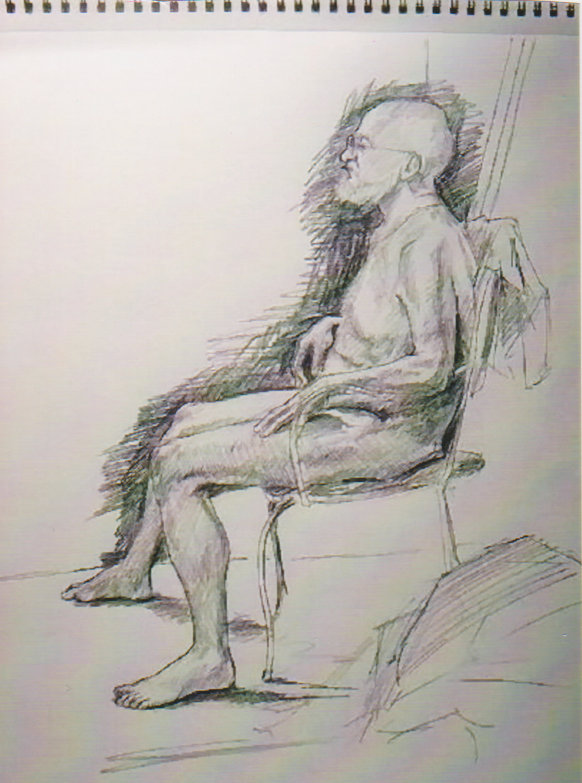 Seated Male Figure Study