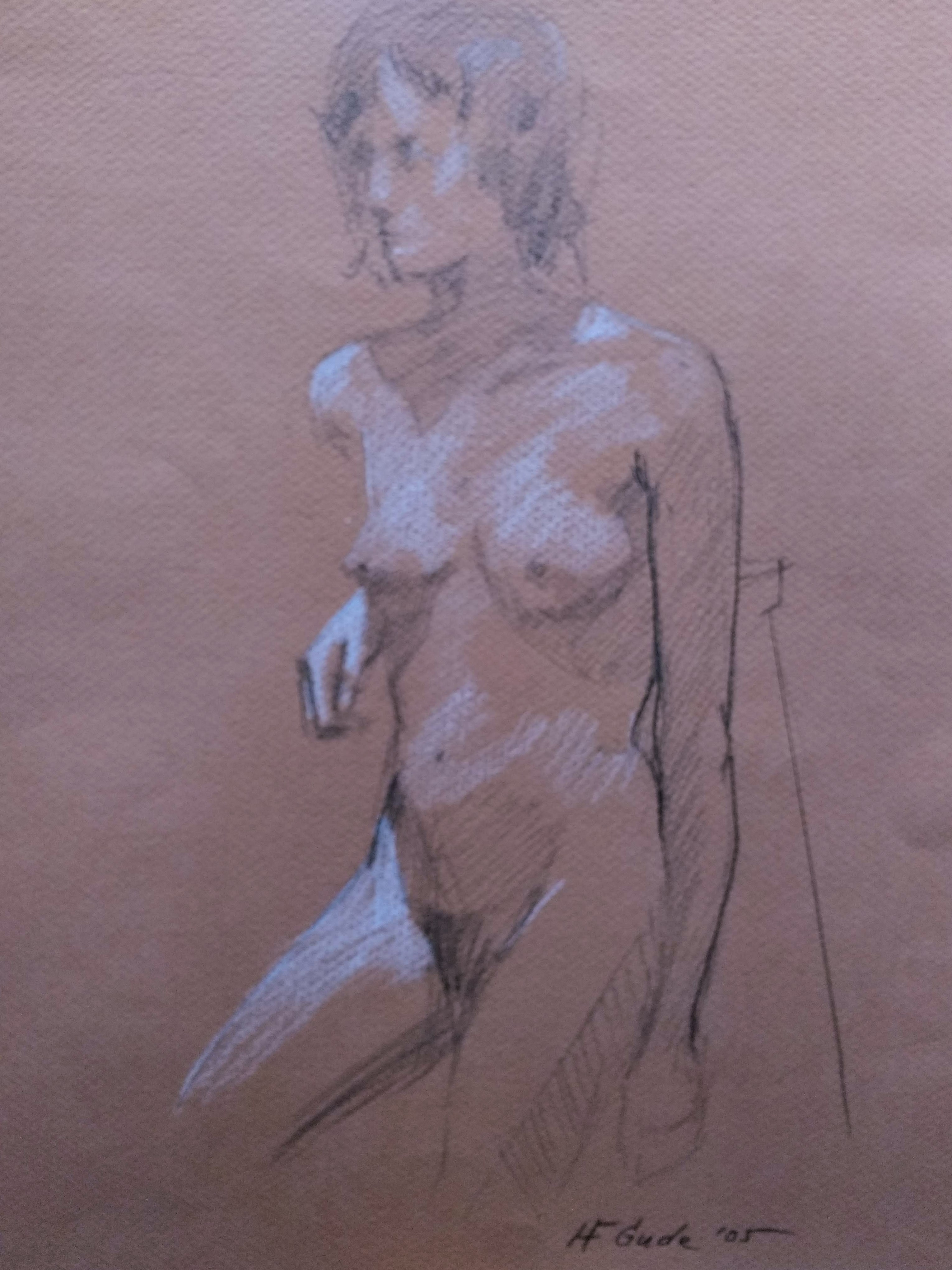 Standing Figure, Three-Quarter View
