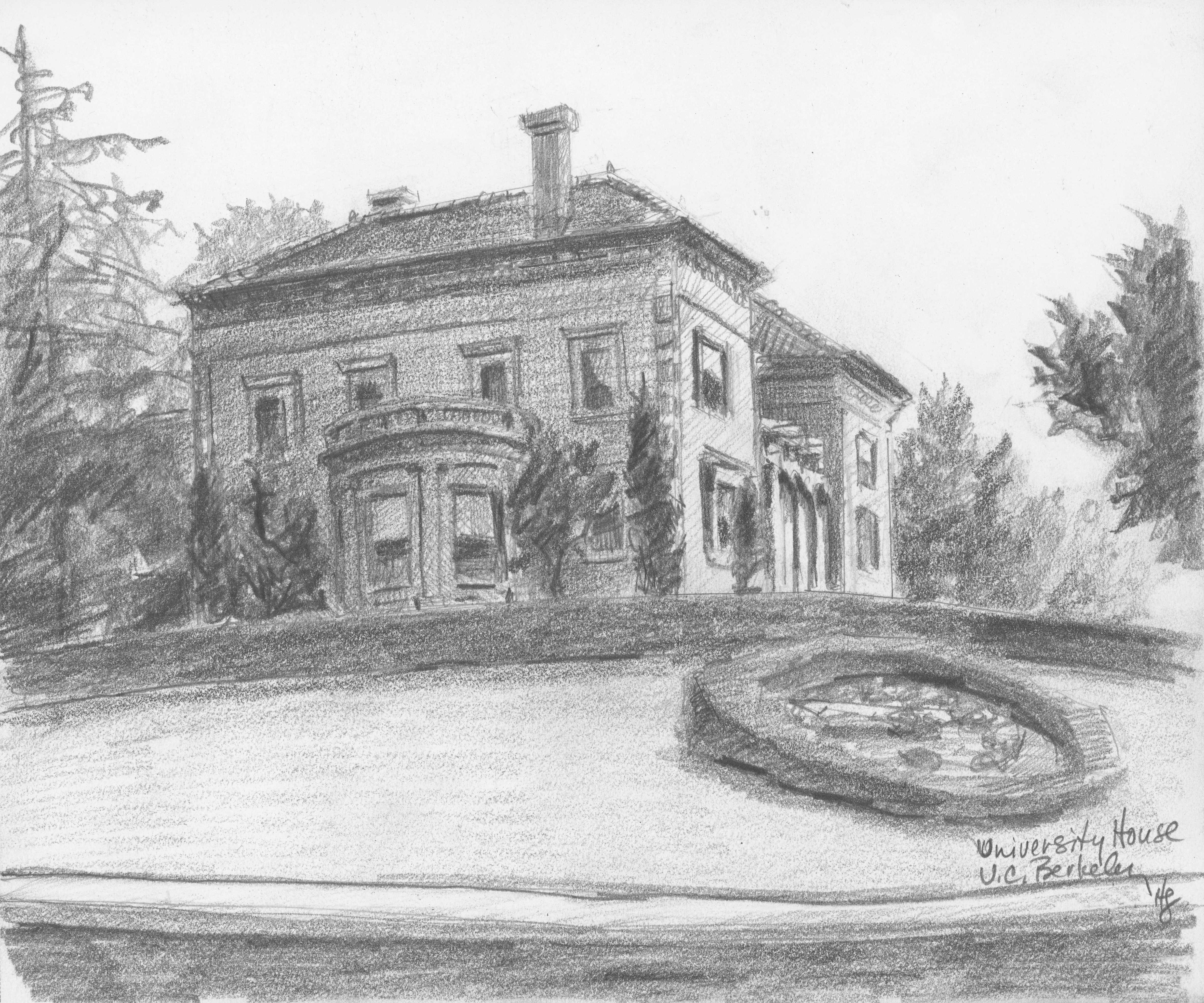 University House, UC Berkeley, Drawing