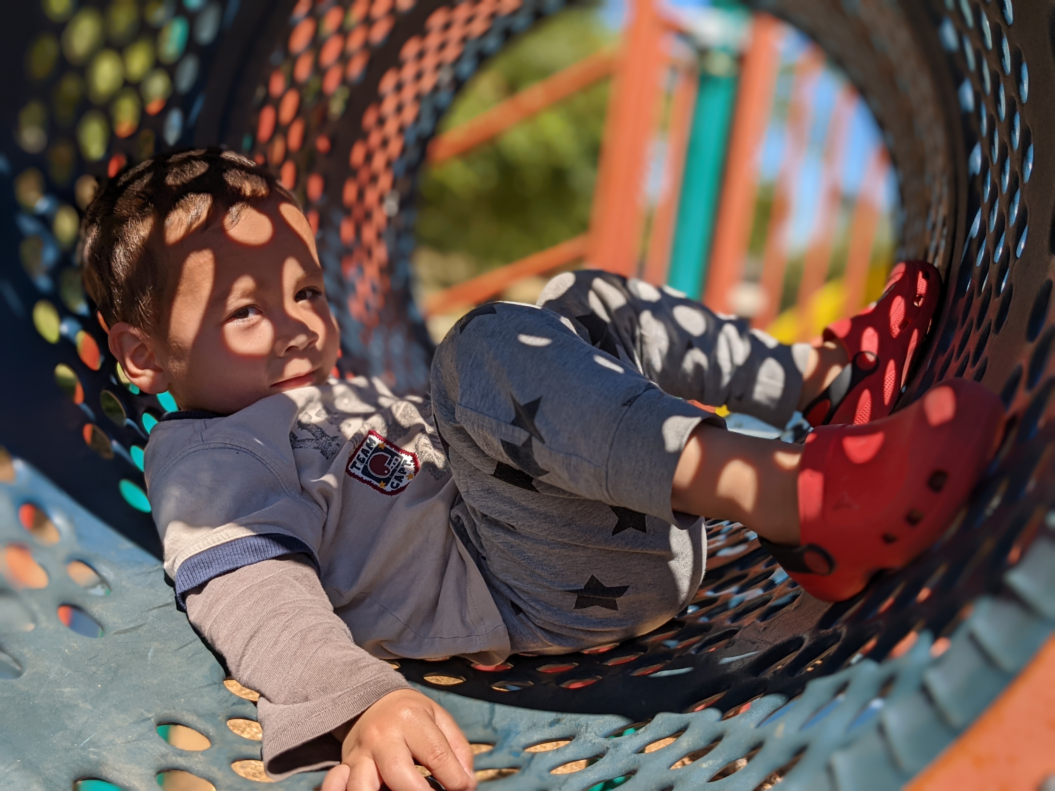 Ash in the Playground Tunnel