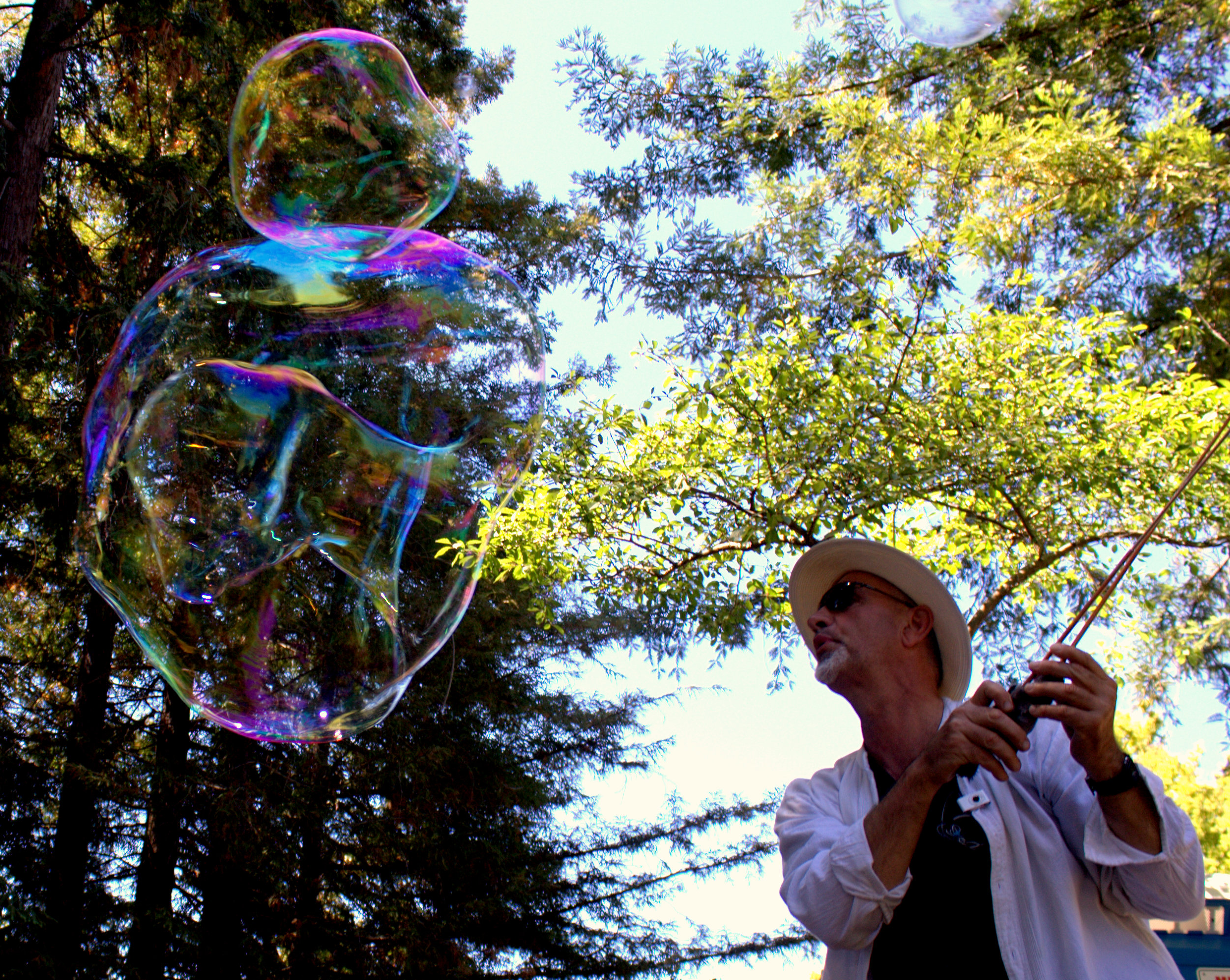 Bubble Artist in the Park
