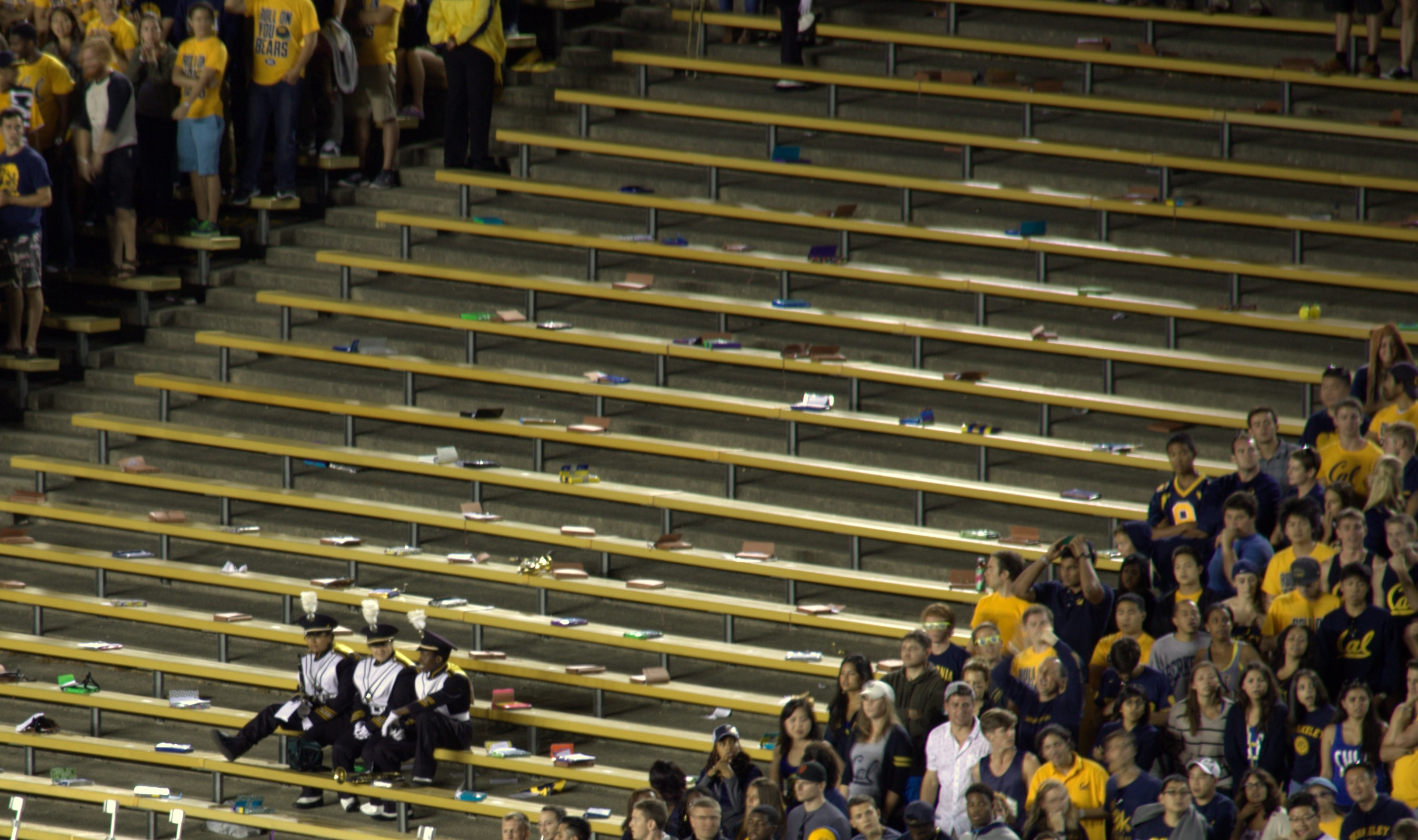 Cal Band in the Stadium Bleachers