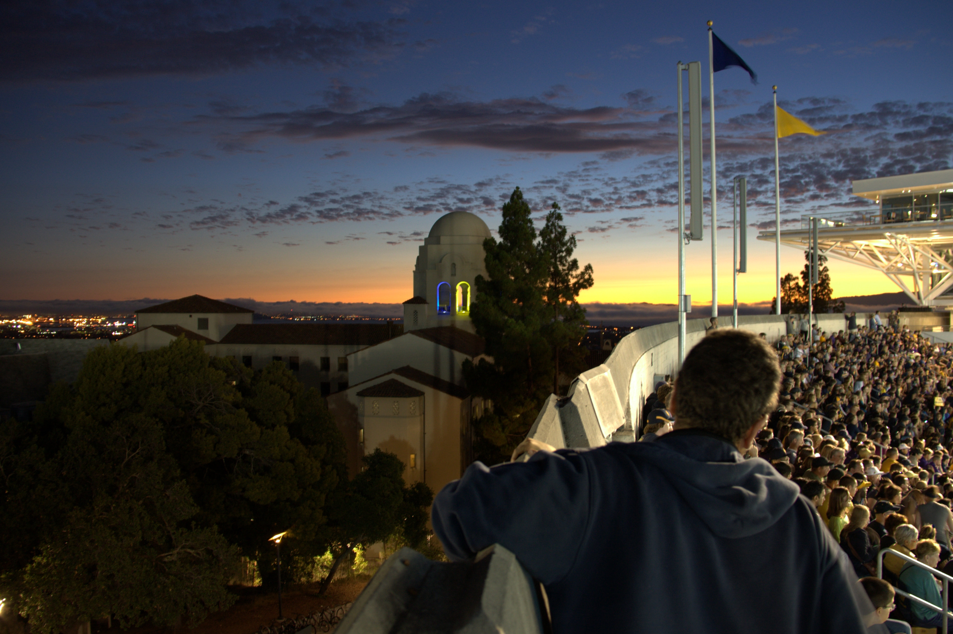 Sunset at Memorial Stadium