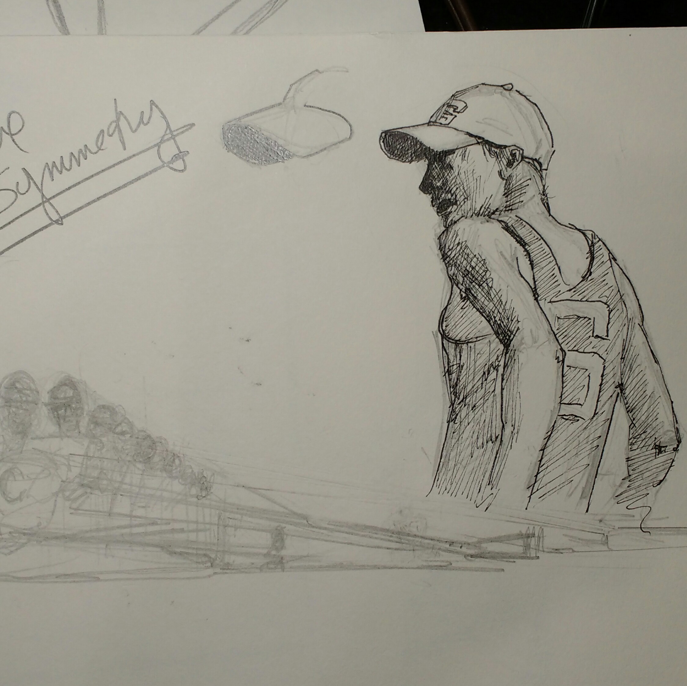 Figure From Behind Rowing Study