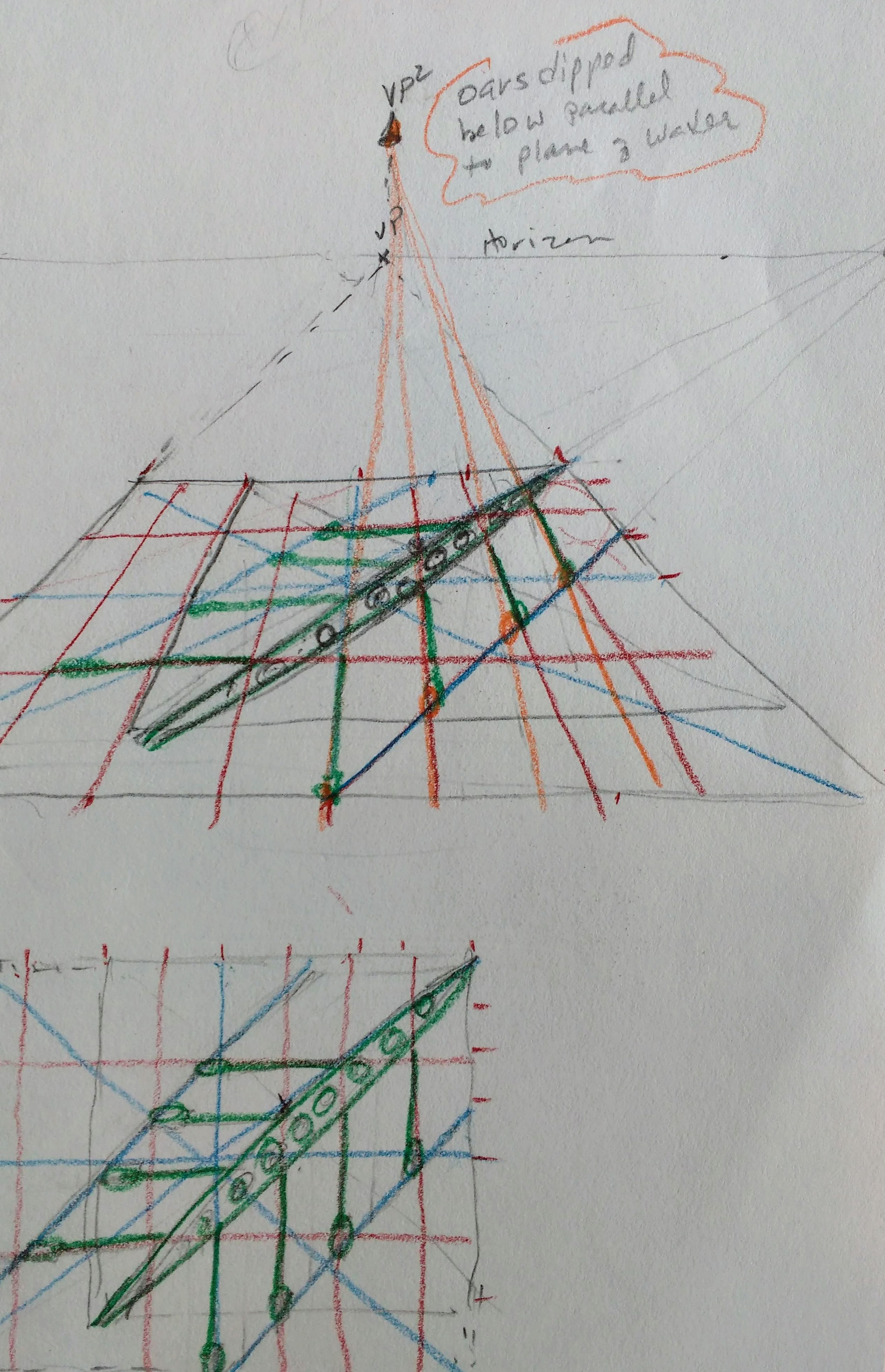 Perspective Study with Color Grid