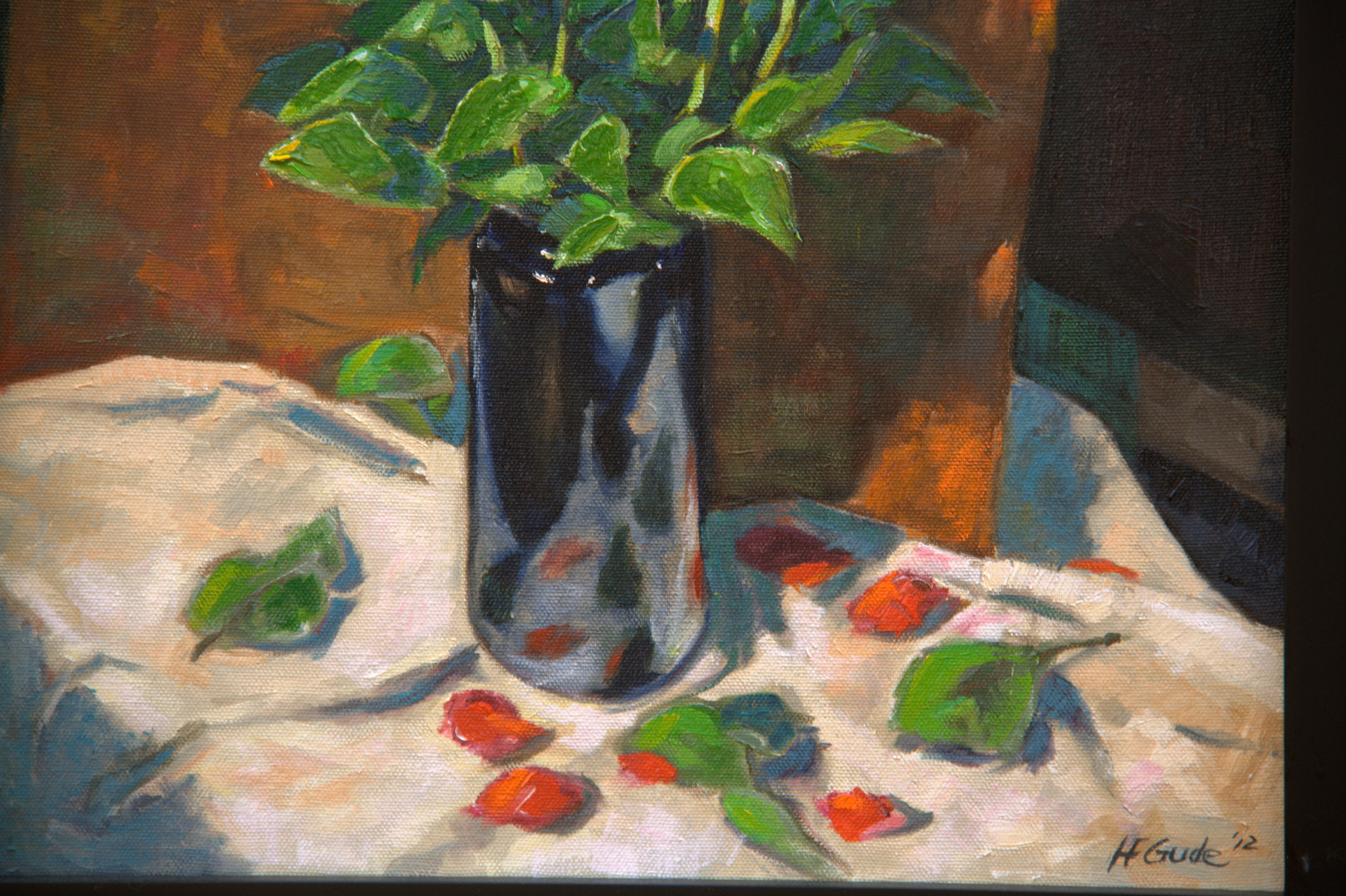 Flowers in Ceramic Pot