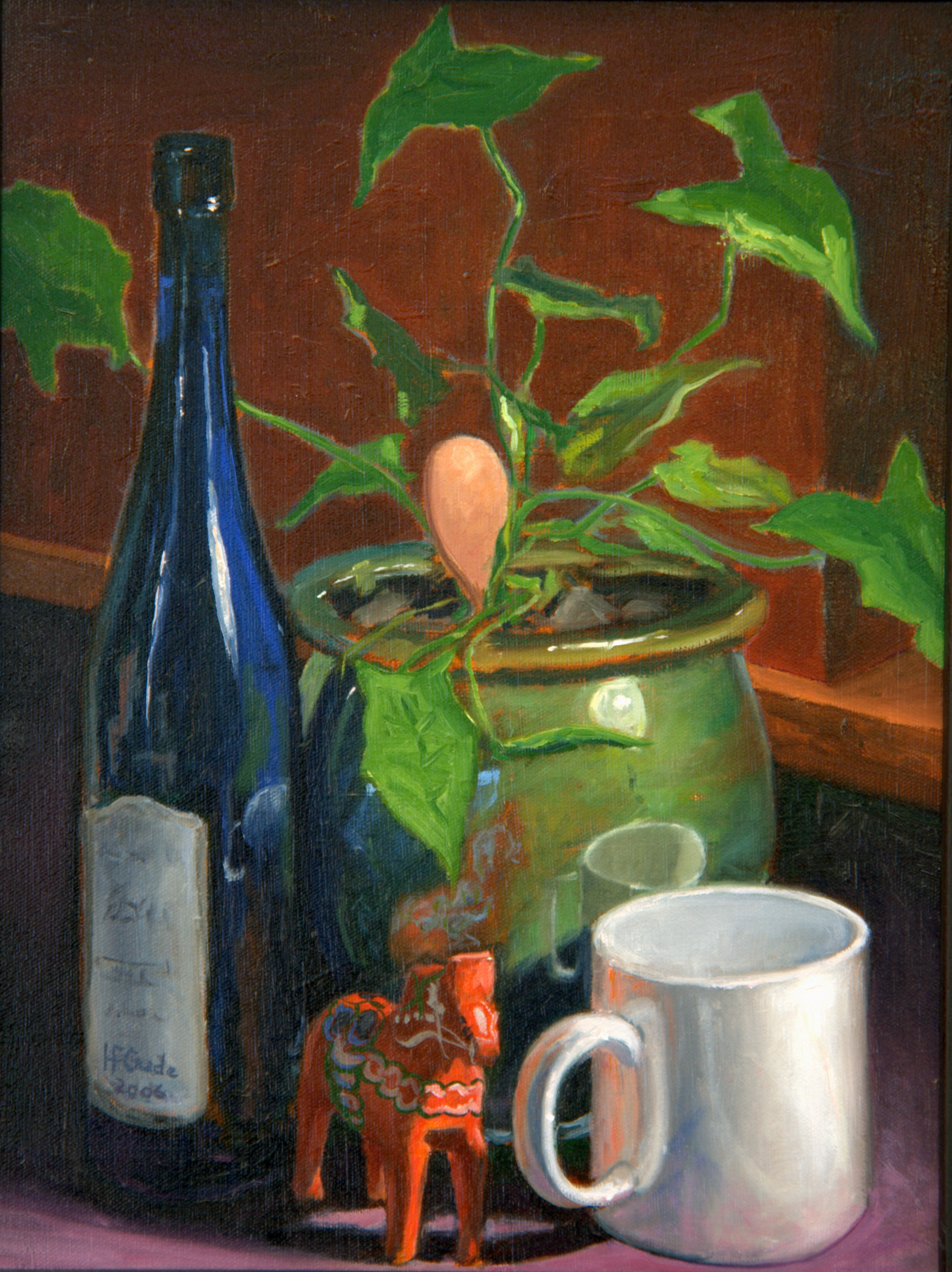 Still Life with Blue Bottle