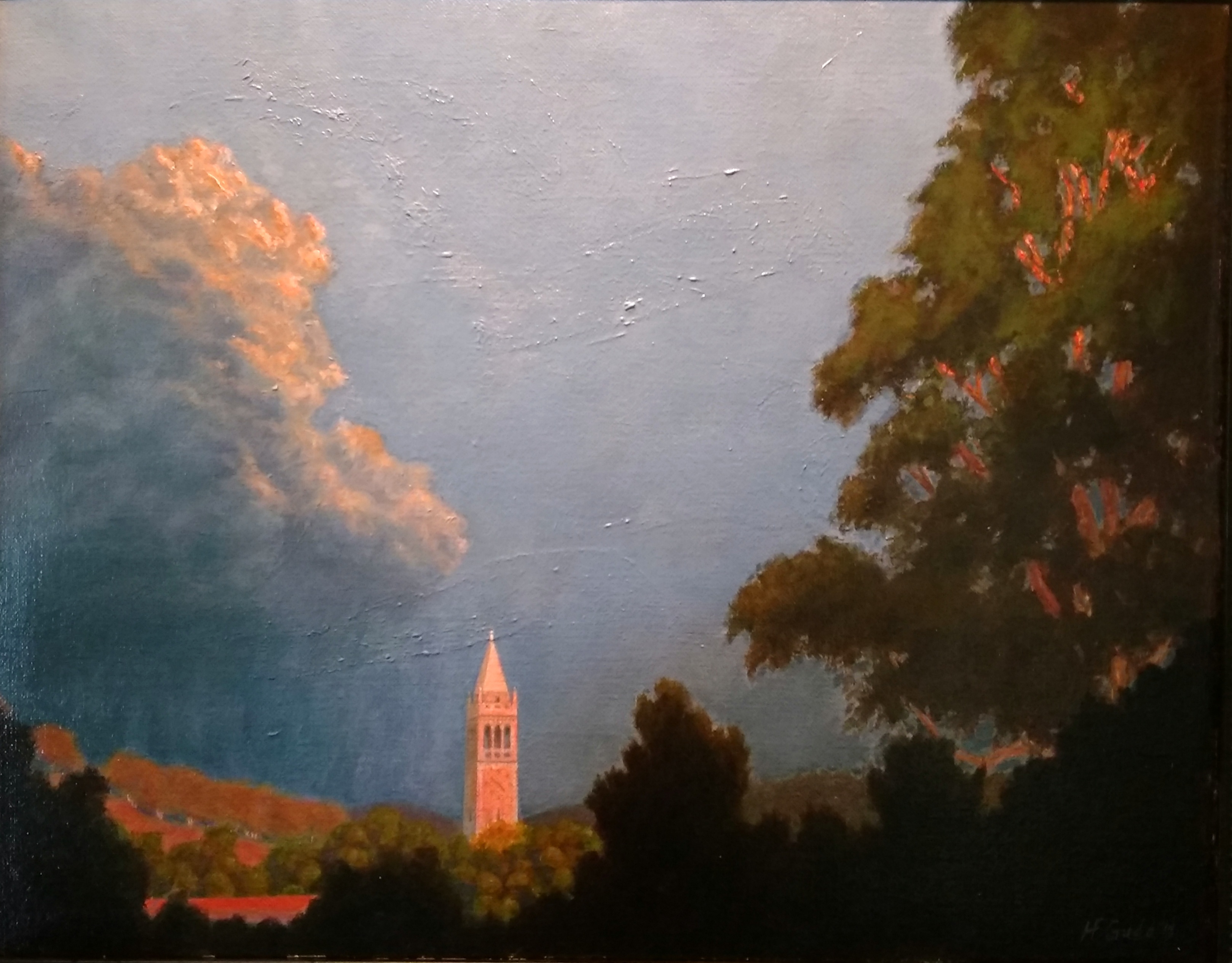 Sather Tower in Afternoon Light