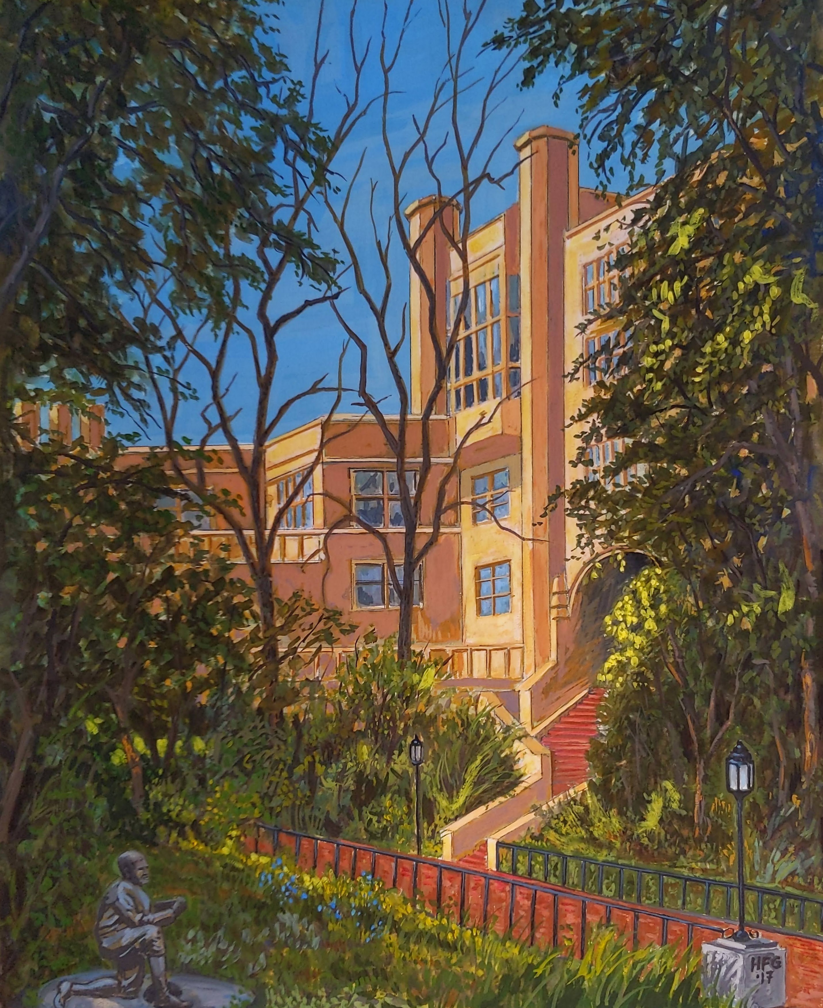 Stephens Hall with Coach Pappy Waldorf, University of California, Berkeley