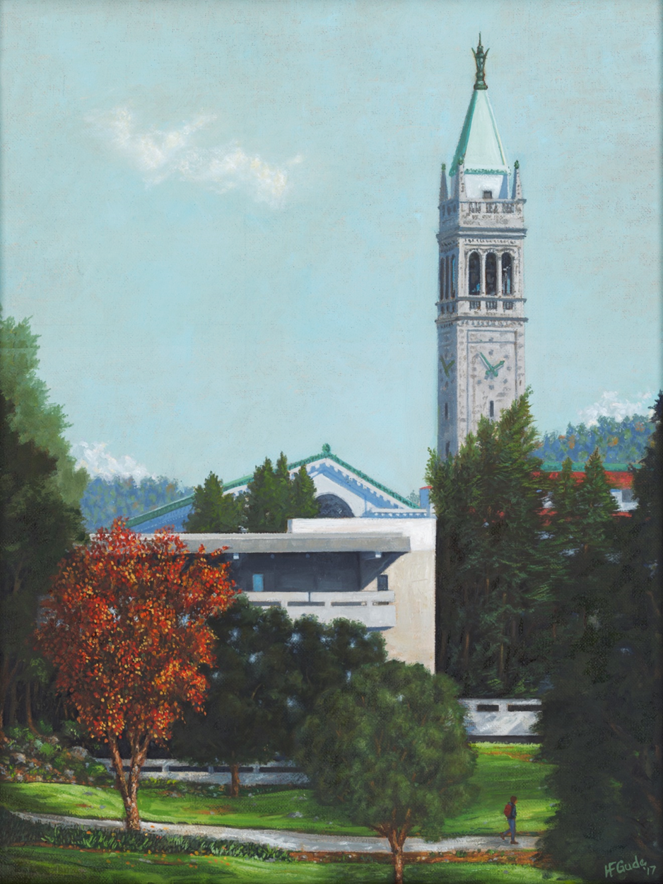 View of Moffitt Library in Fall