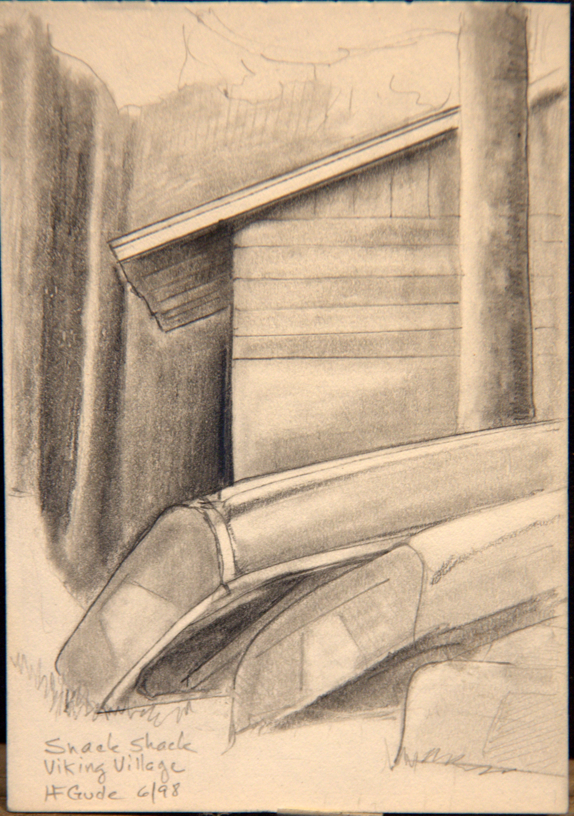 Snack Shack, Viking Village in Pencil