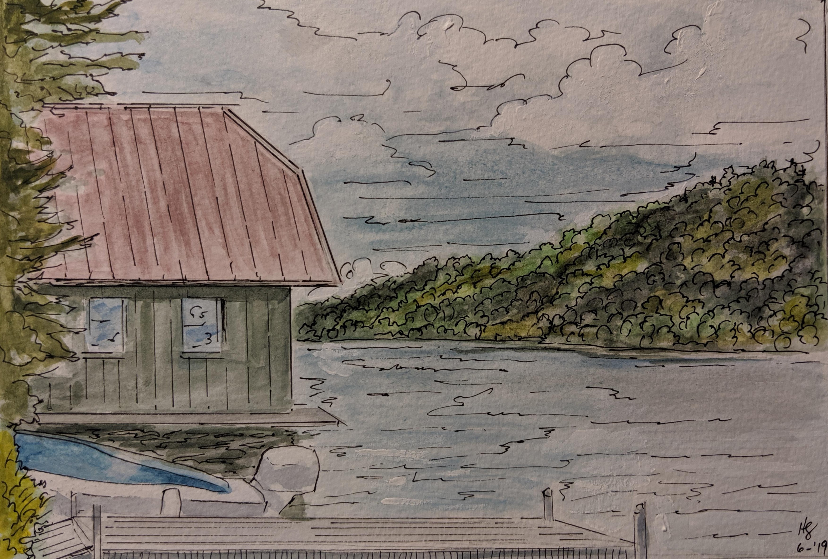 View Toward Old Forge, New York
