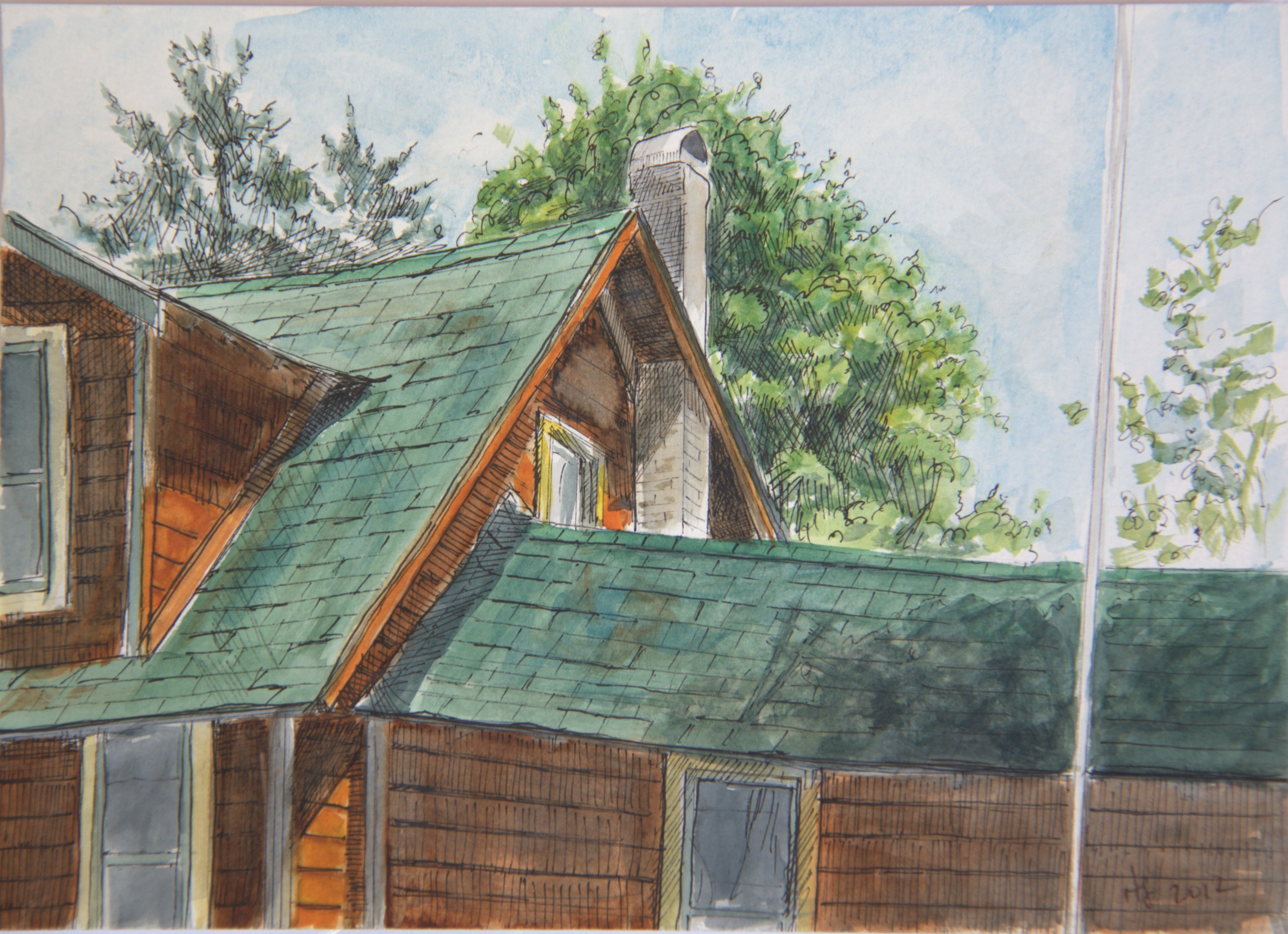 Viking Village Hotel Roofline
